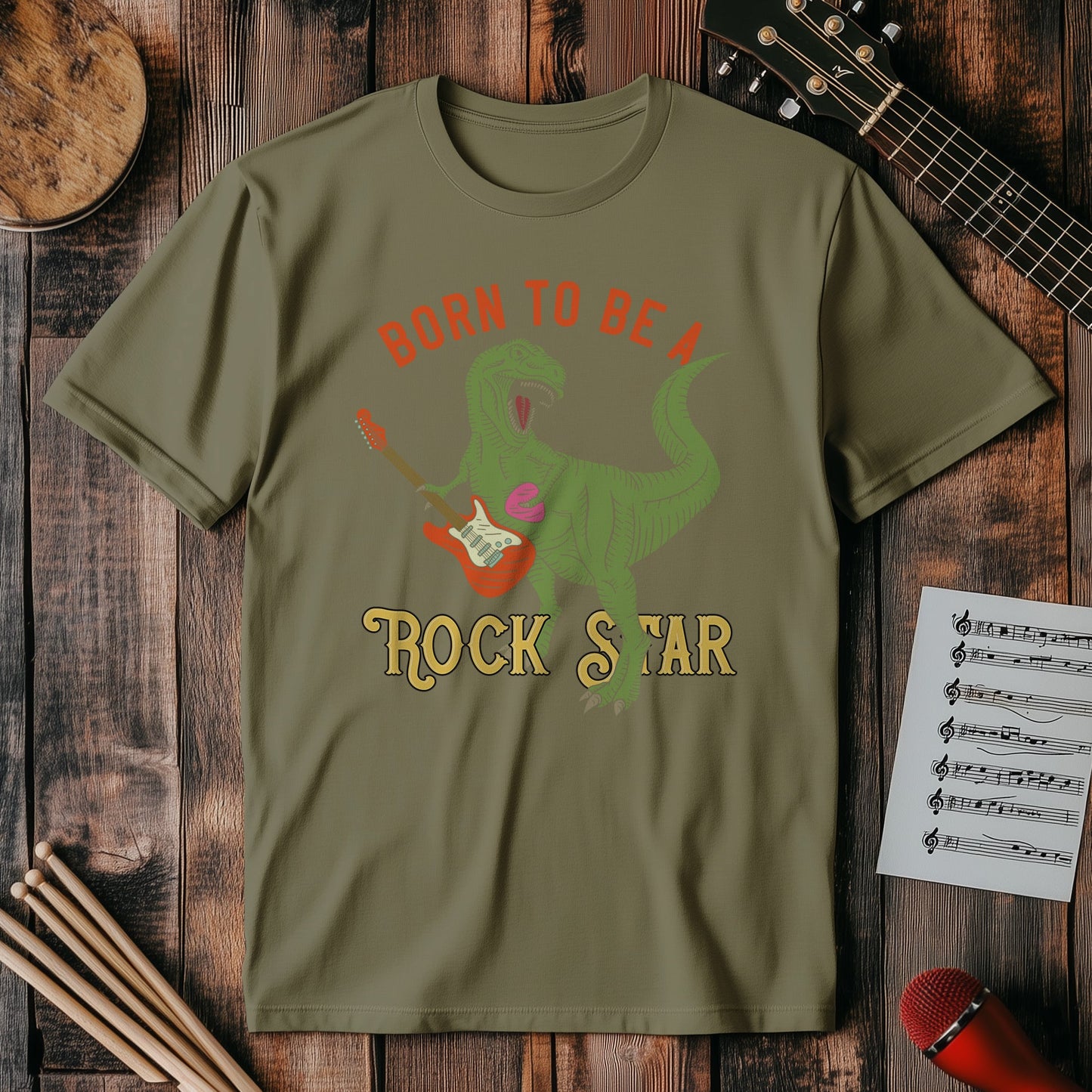 T-Rex Rock Star T-Shirt - Unleash