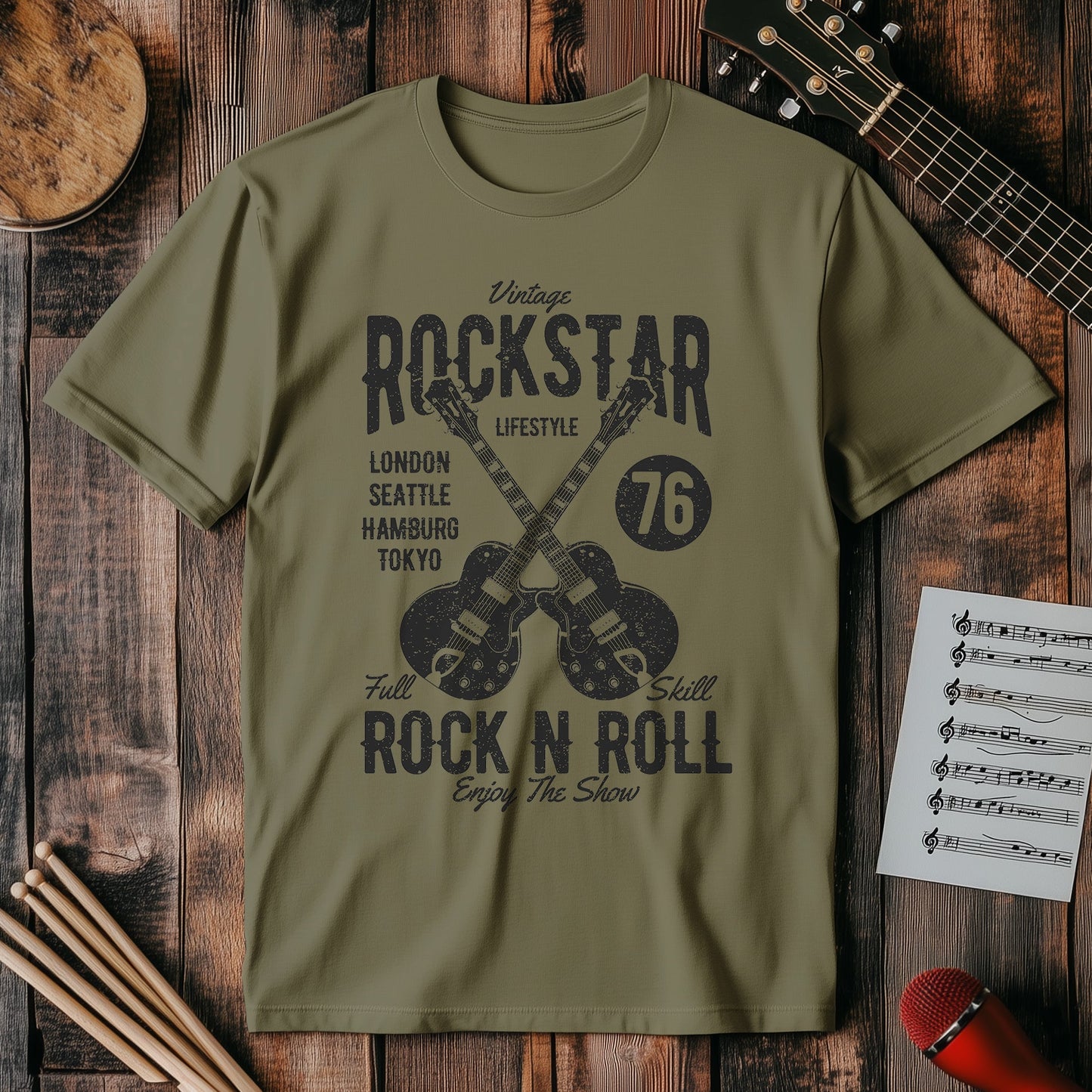 Vintage Rock Star Dark T-shirt