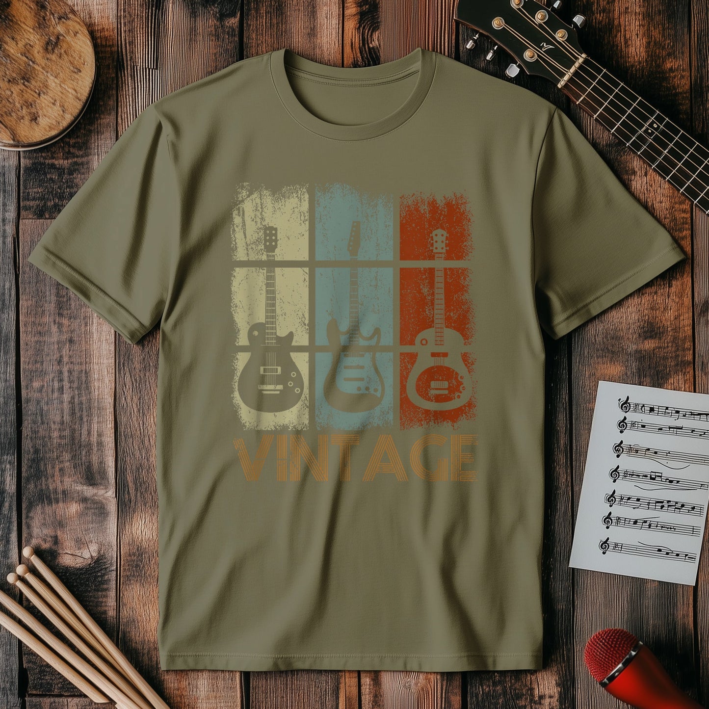 Vintage Guitar T-Shirt - Rock Your
