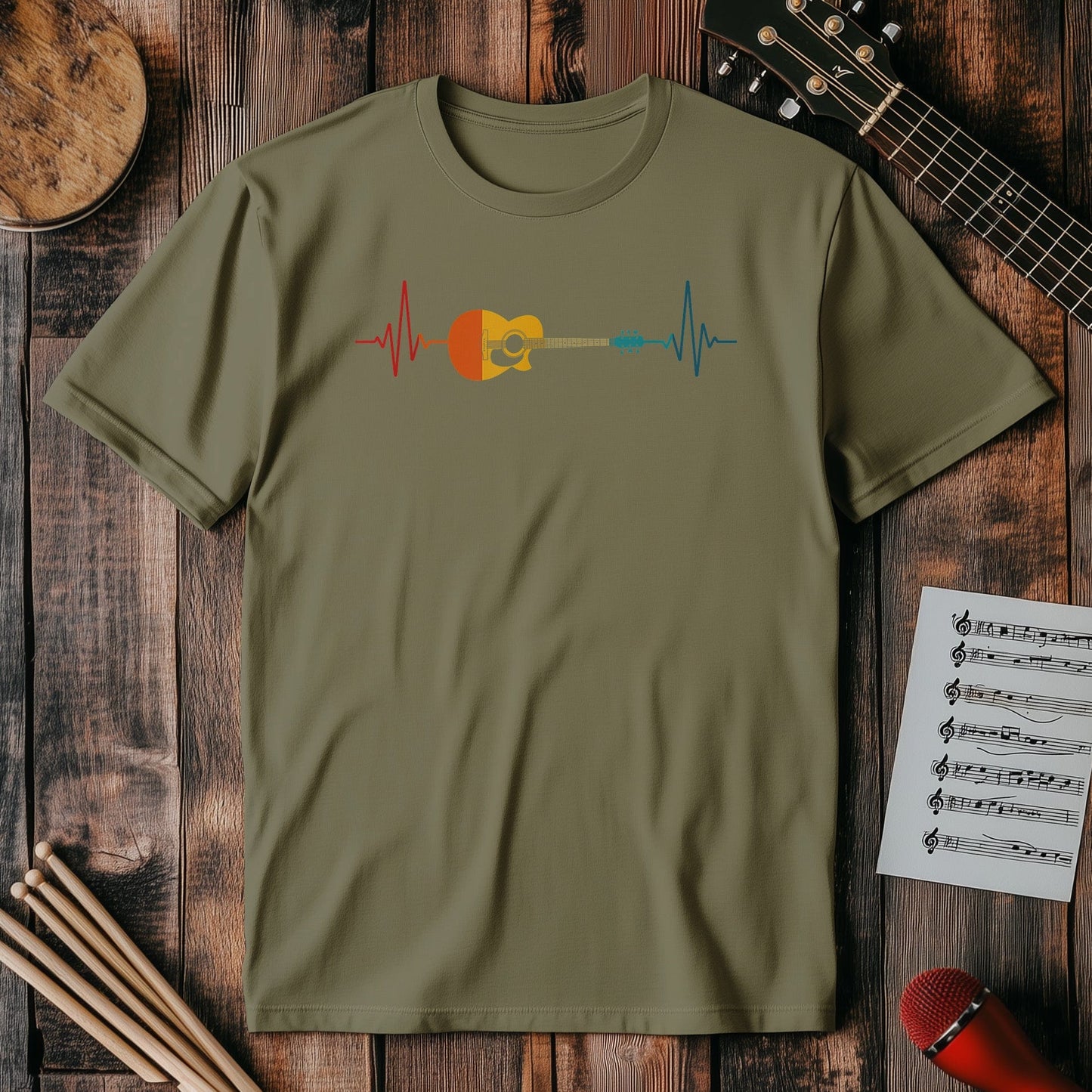 Guitarist Heartbeat T-shirt