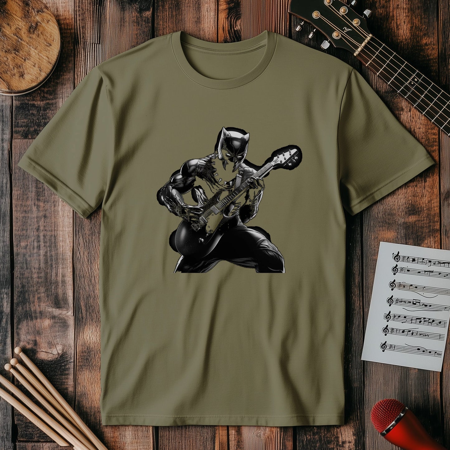 Panther Guitar Rocks T-Shirt