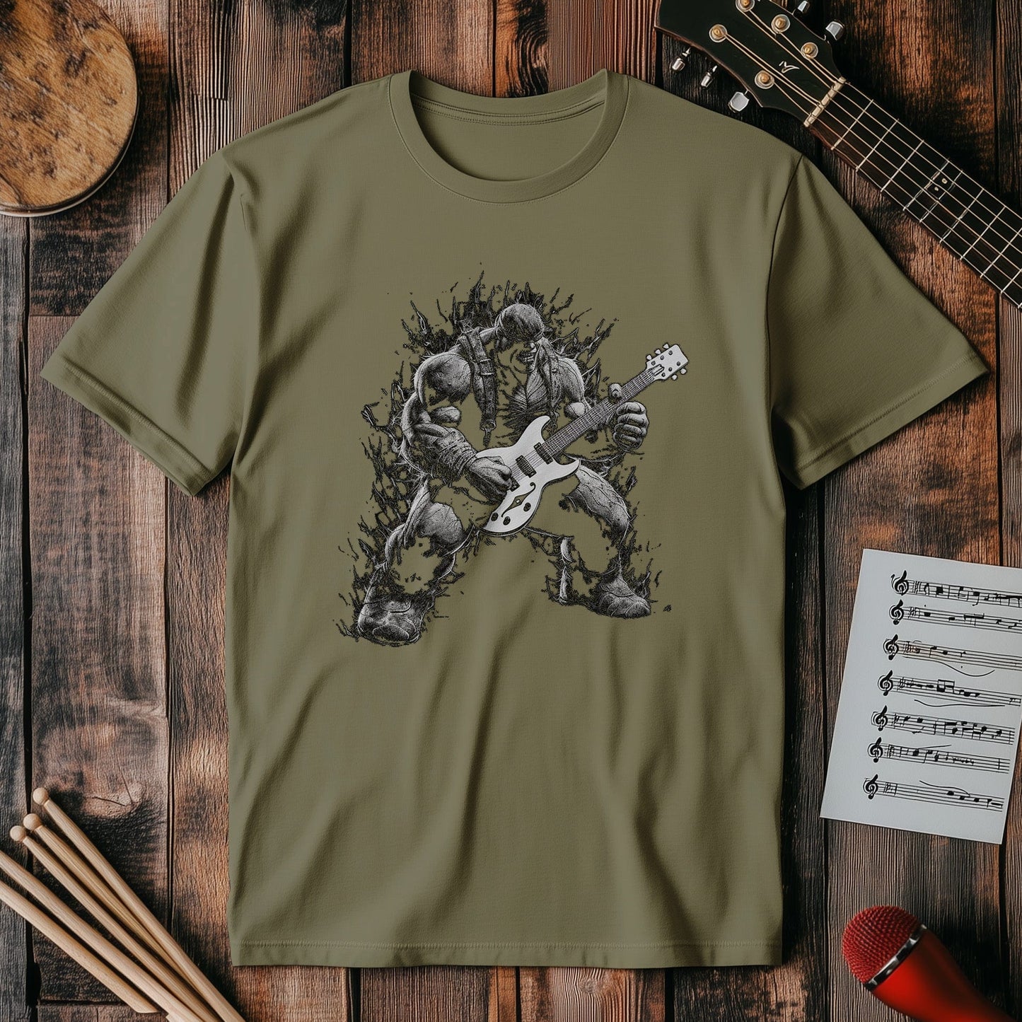 Green Hero Rocks t-shirt