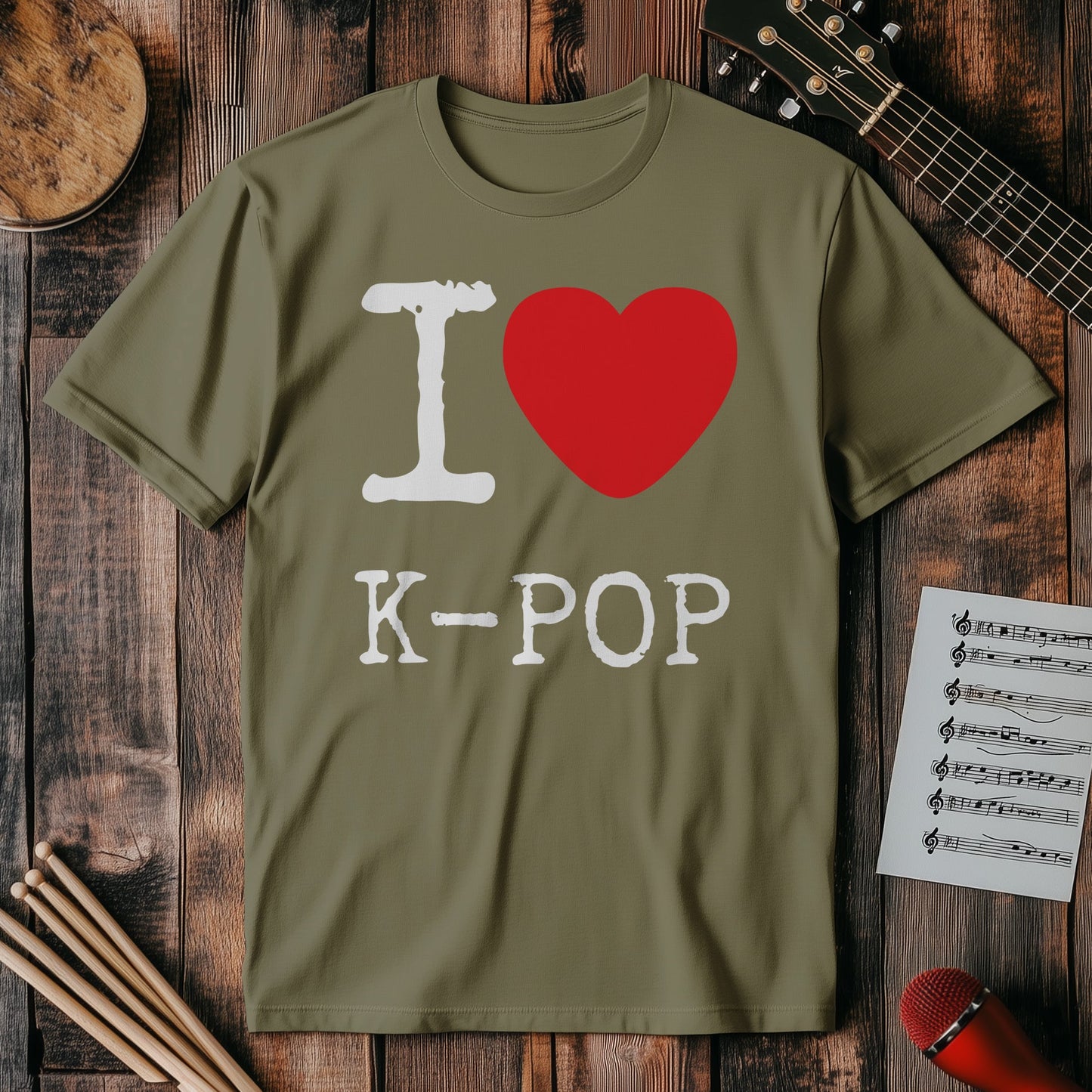 I Love K-Pop T-Shirt - A Fun Ode to