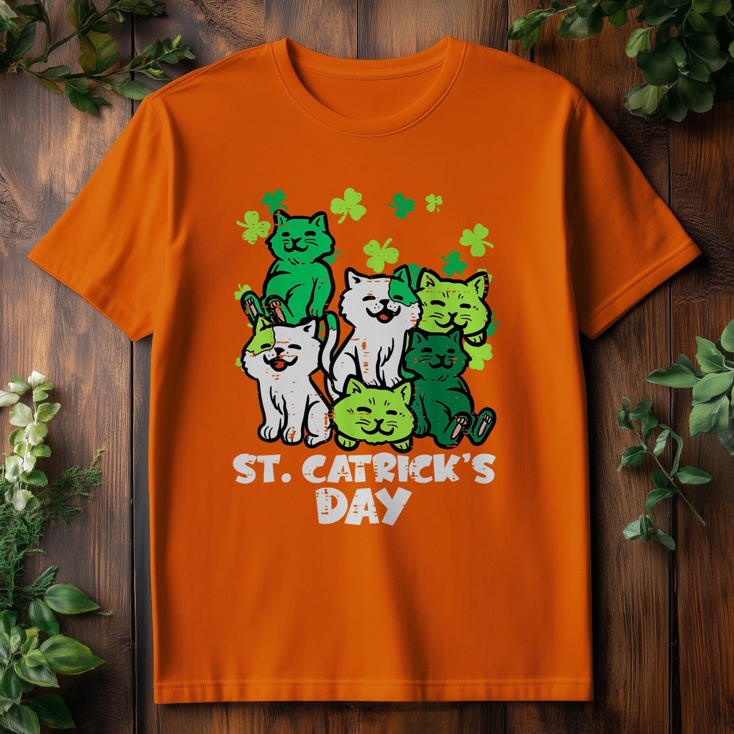 St. Patrick's Day Cats T-shirt
