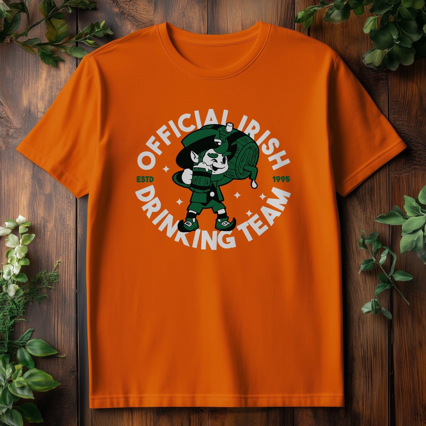 Leprechaun Drinking Team t-shirt