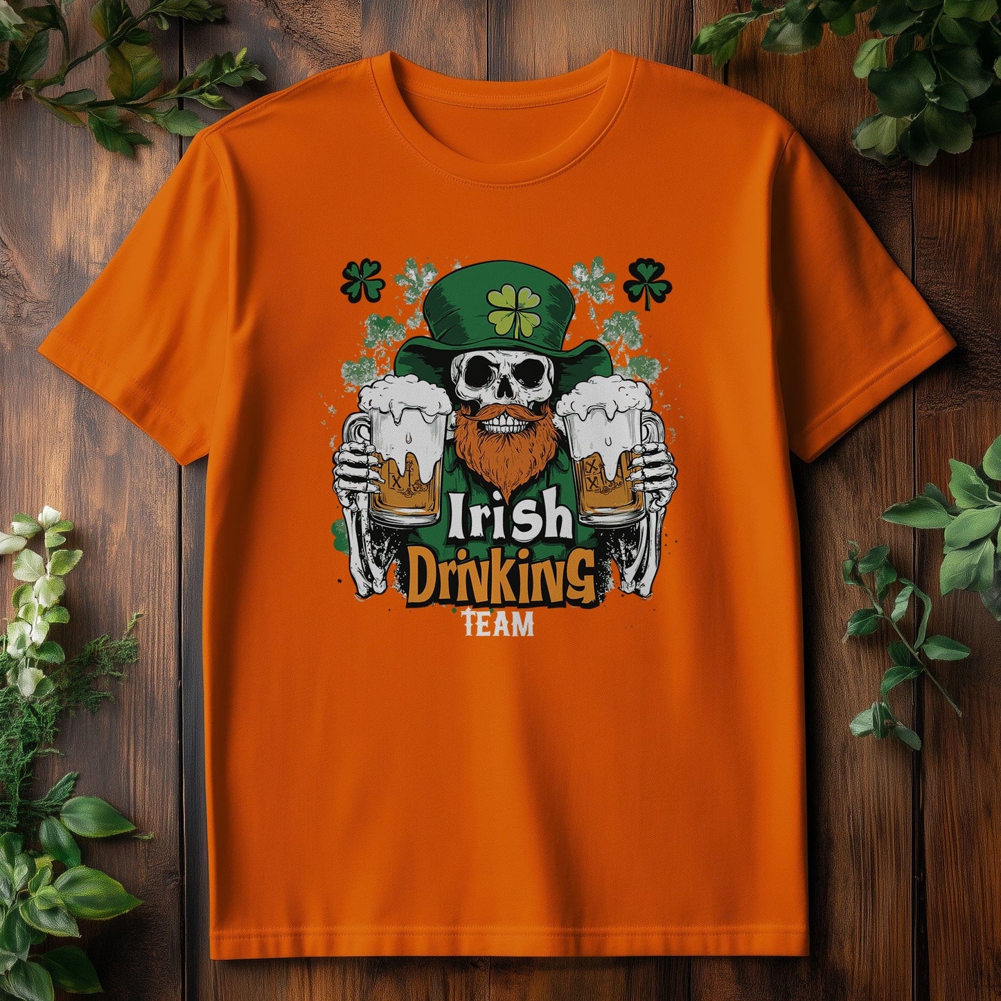 Skull Irish Drinking Team T-Shirt