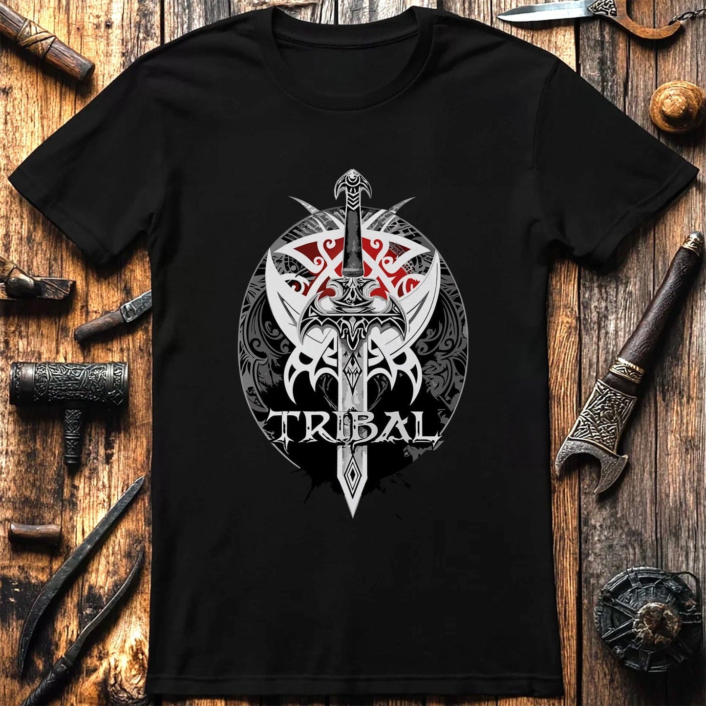 Vikings Nordic94 T-Shirt Tribal sword