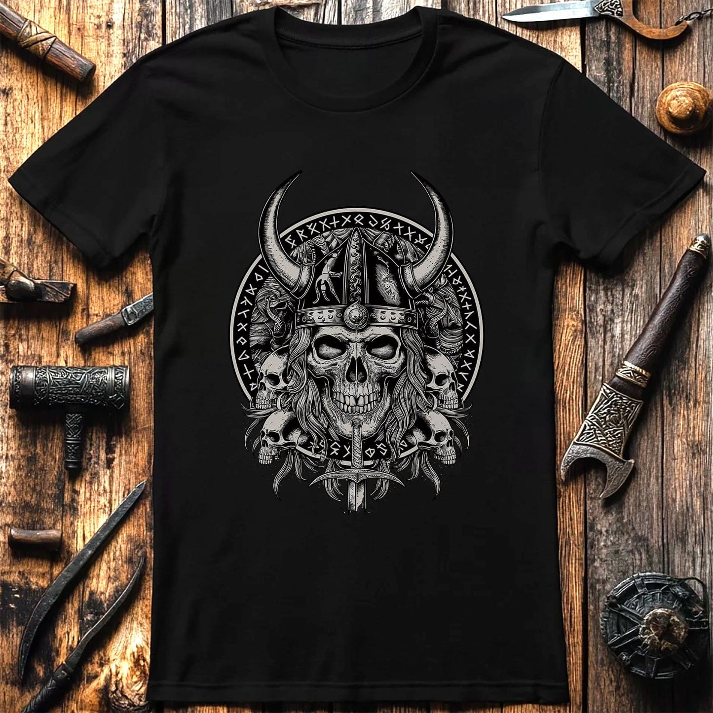 Vikings Nordic96 T-Shirt Skull & Crossbones