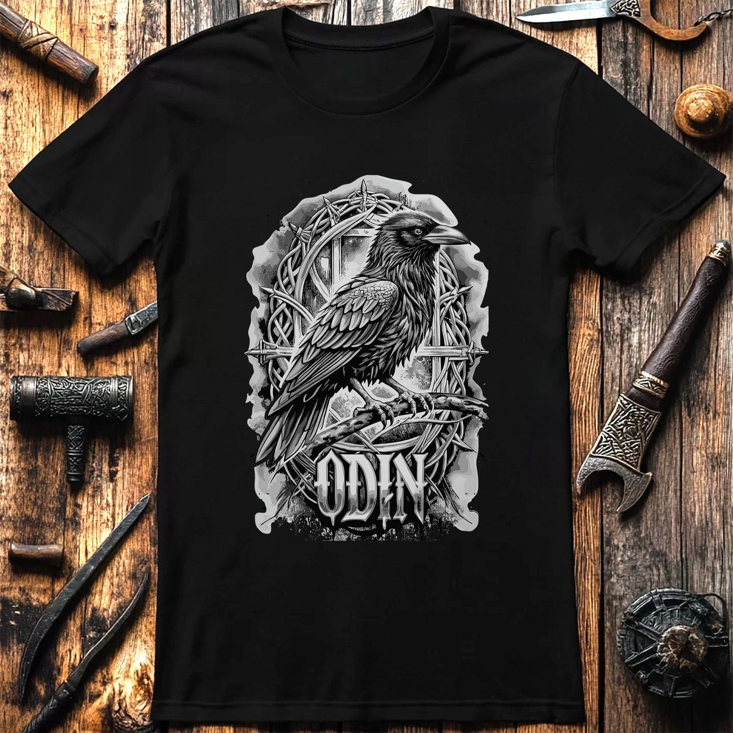 Vikings Nordic93 T-shirt  Raven Design