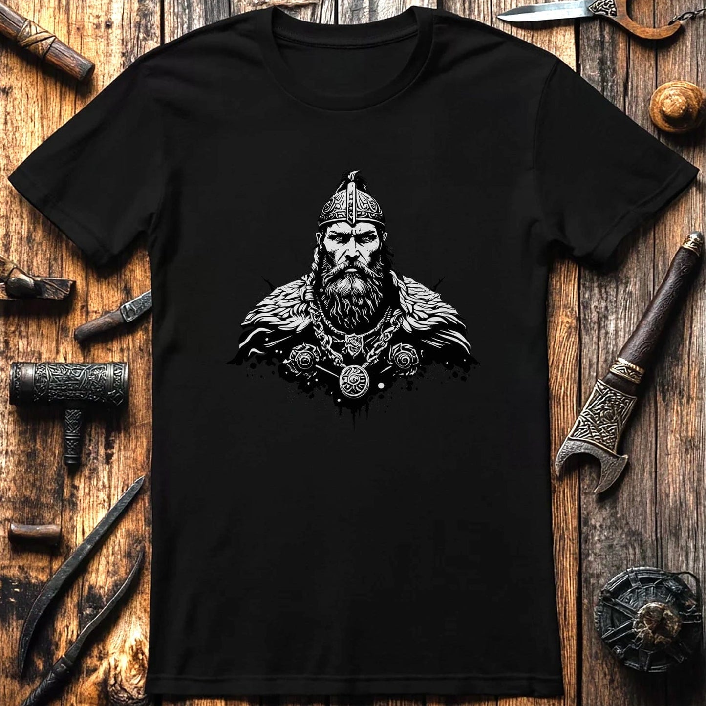 Vikings Nordic34 T-Shirt  Bearded Warrior