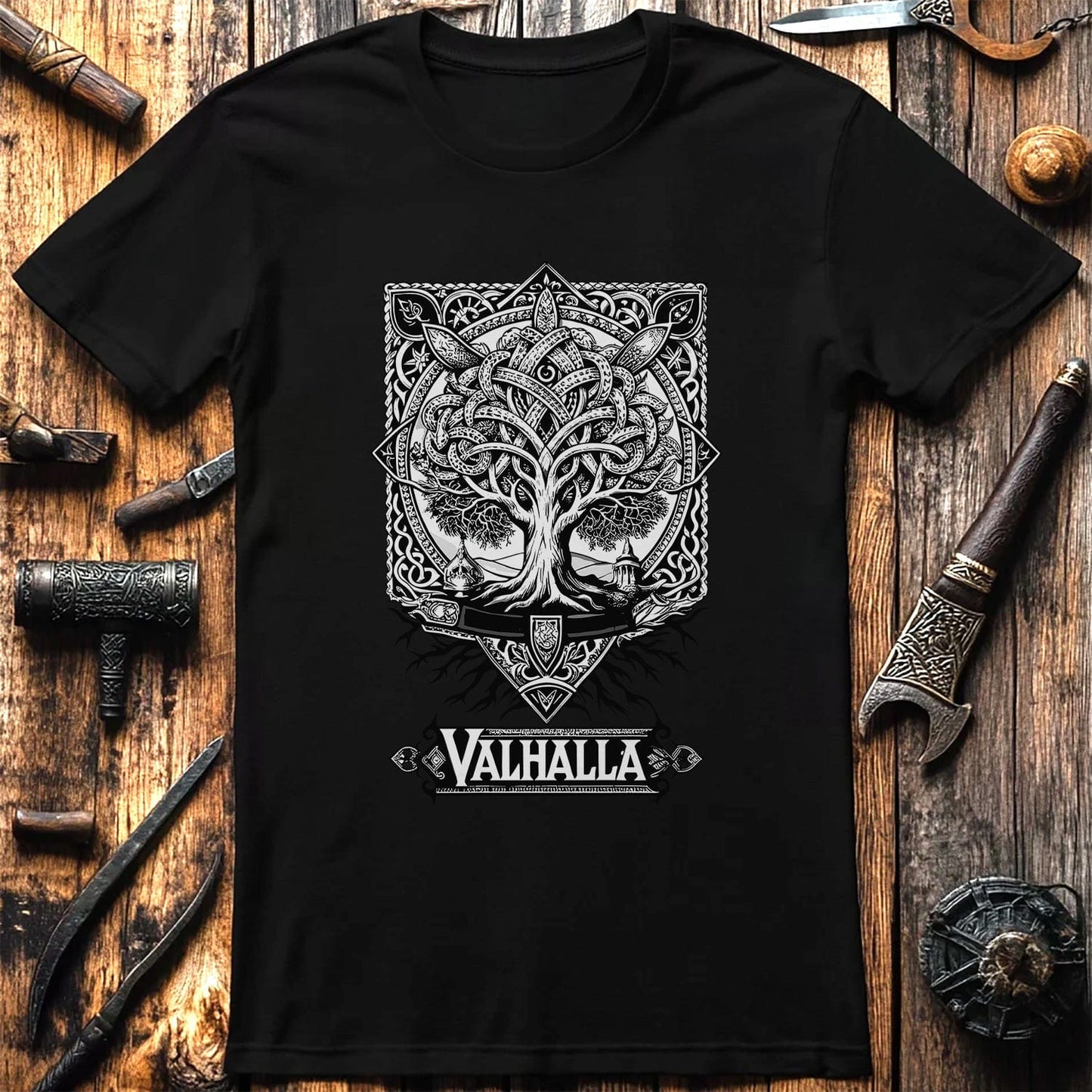 Vikings Nordic83 T-shirt Valhalla tree of life