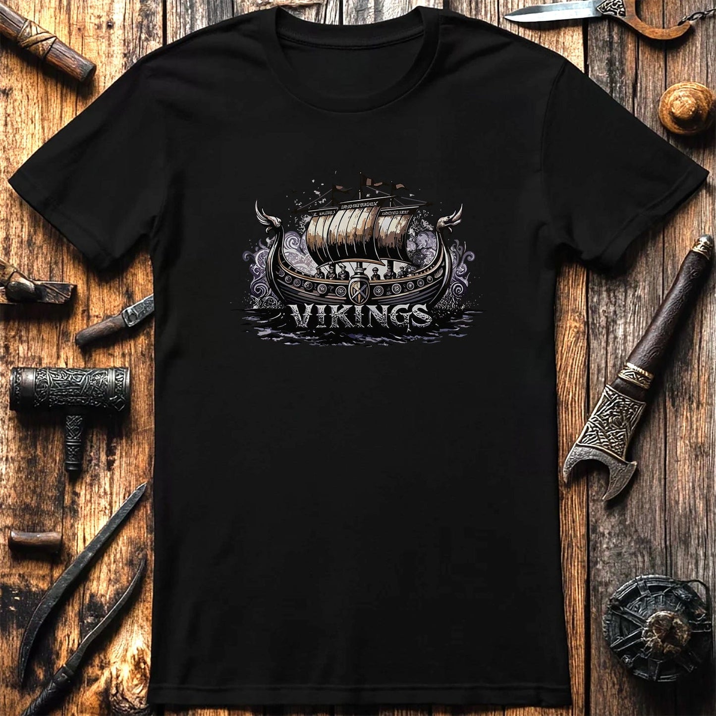 Vikings Nordic48 T-Shirt Vikings longboat