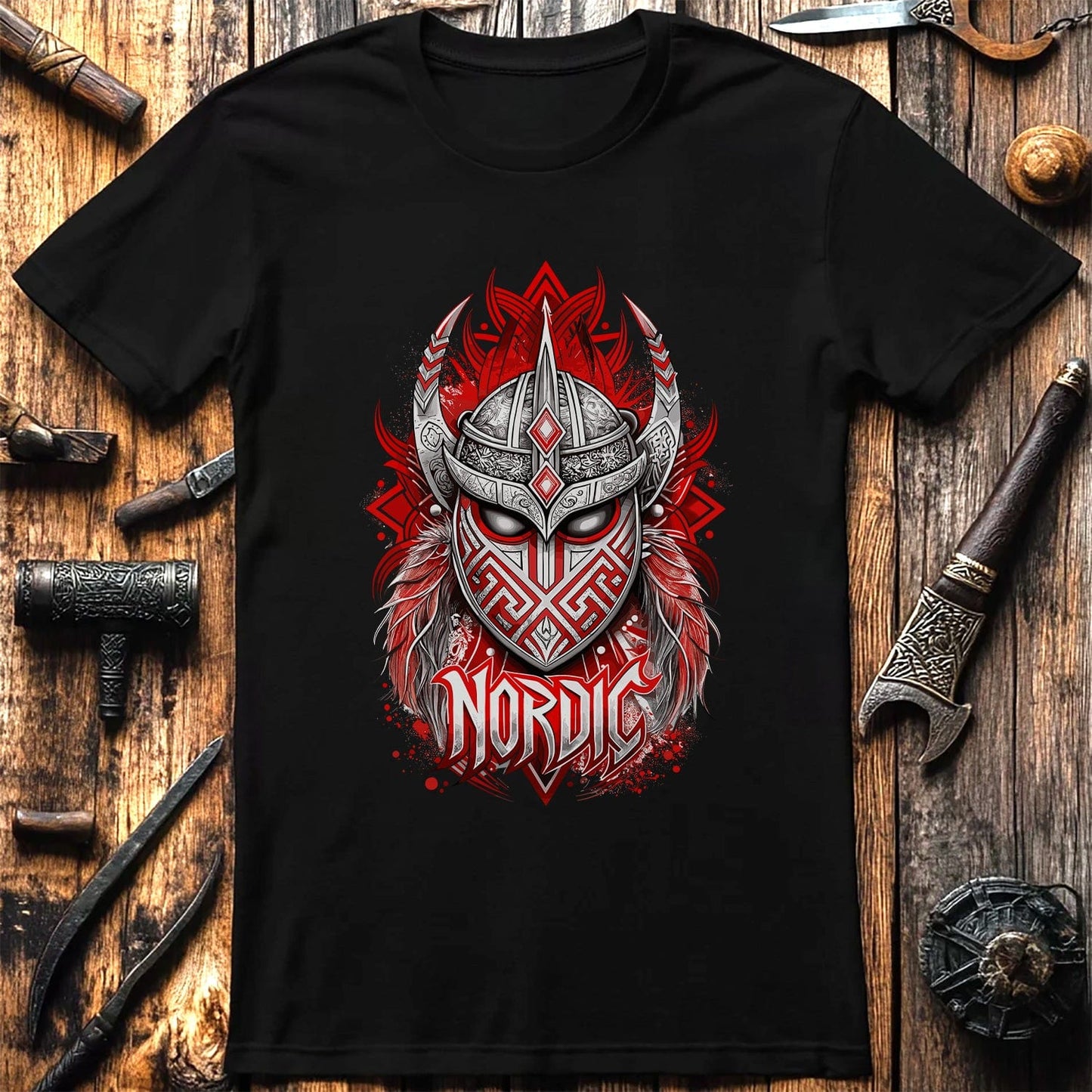 Vikings Nordic75 T-Shirt Bloody viking warrior