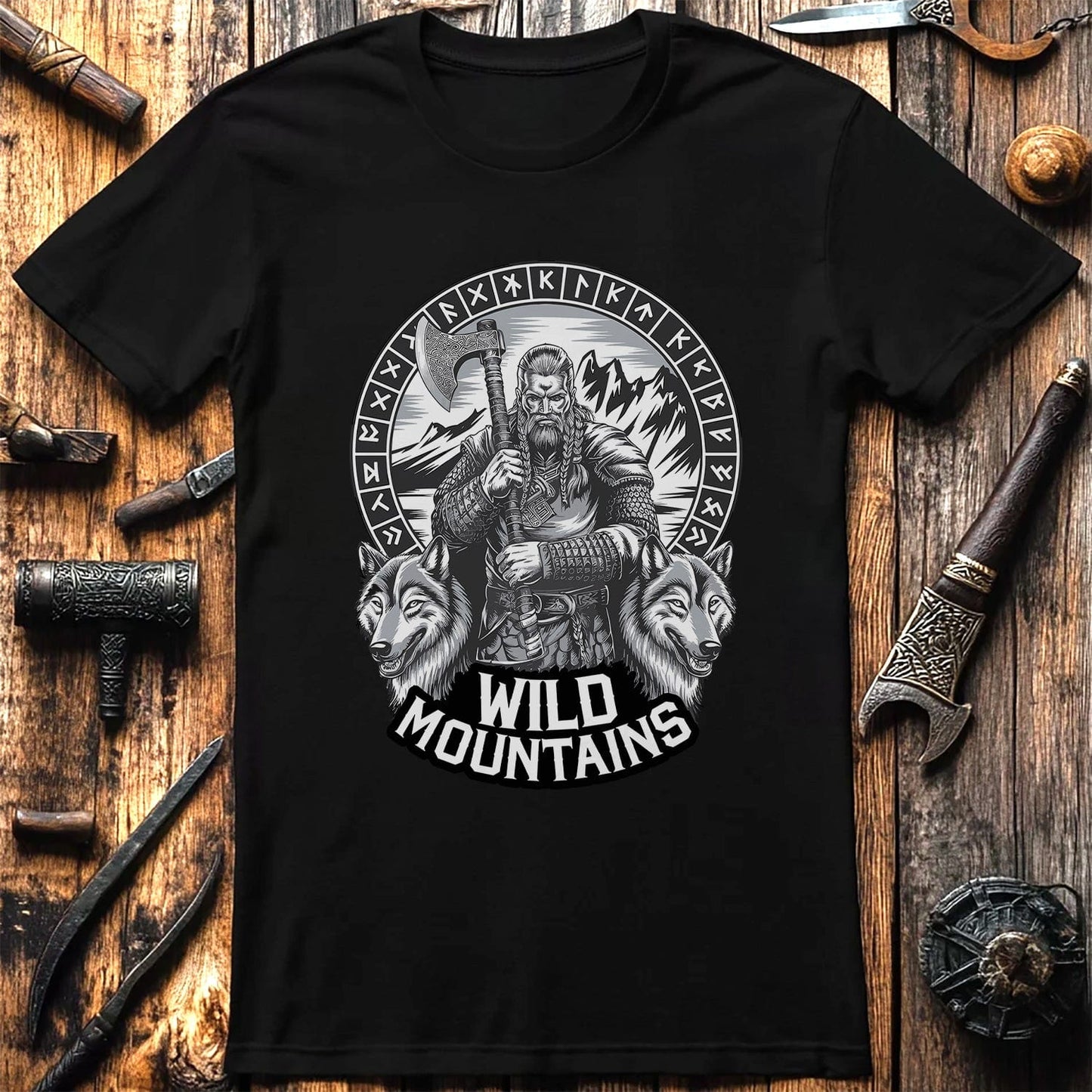 Vikings Nordic71 T-shirt Wild mountains