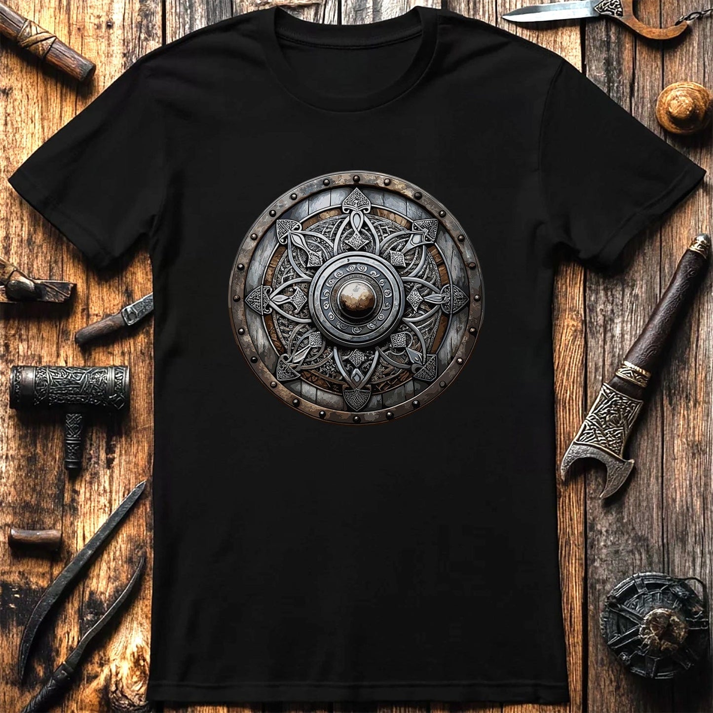 Vikings Nordic76 T-Shirt Viking shield