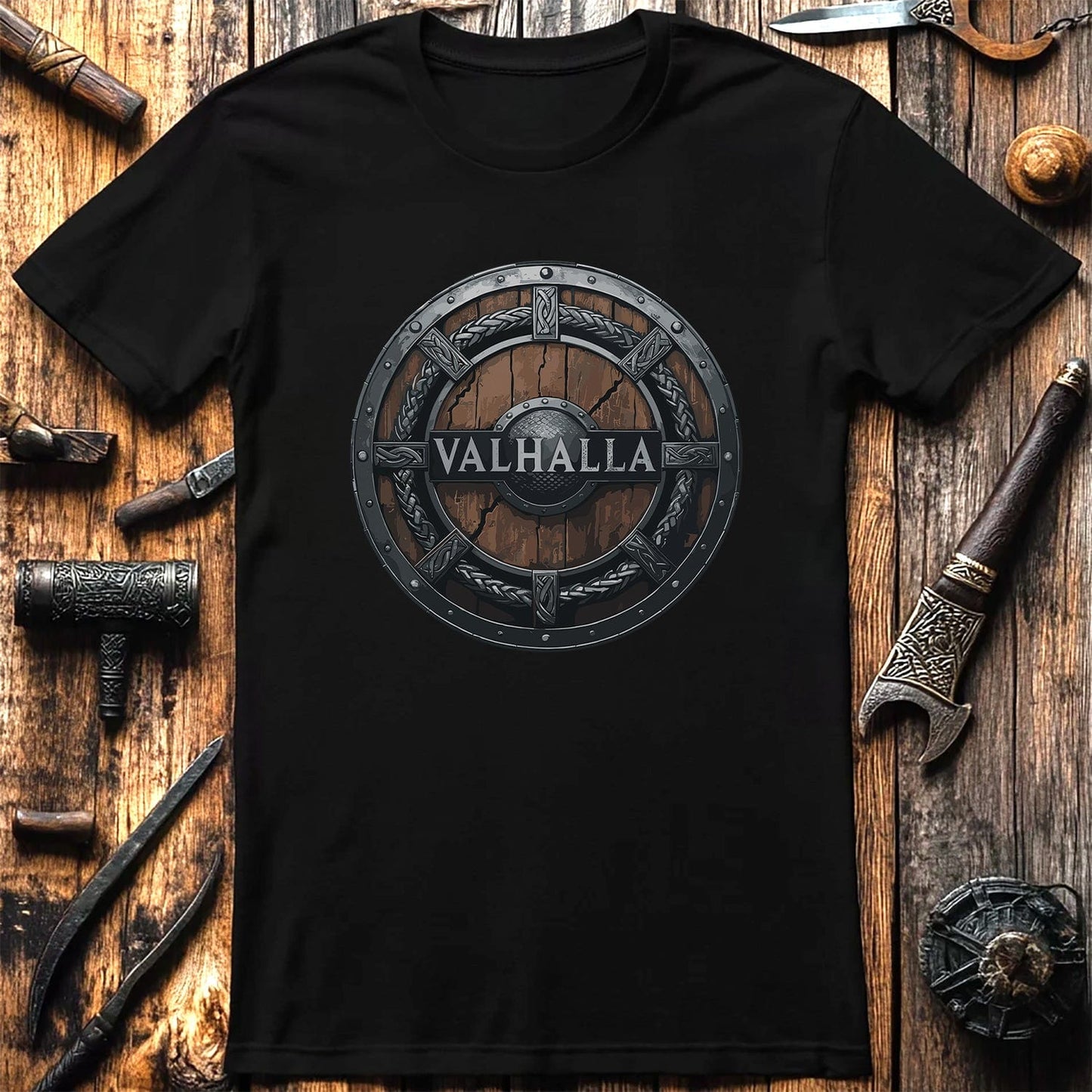 Vikings Nordic26 Valhalla shield T-shirt