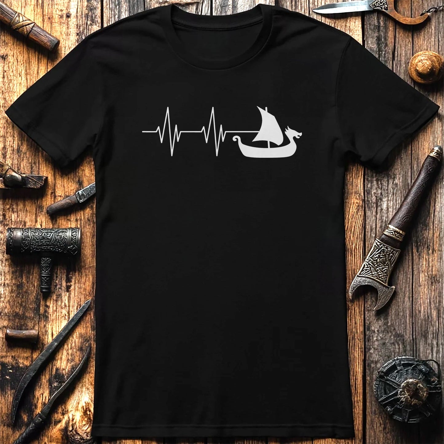Viking Heartbeat T-Shirt Style002