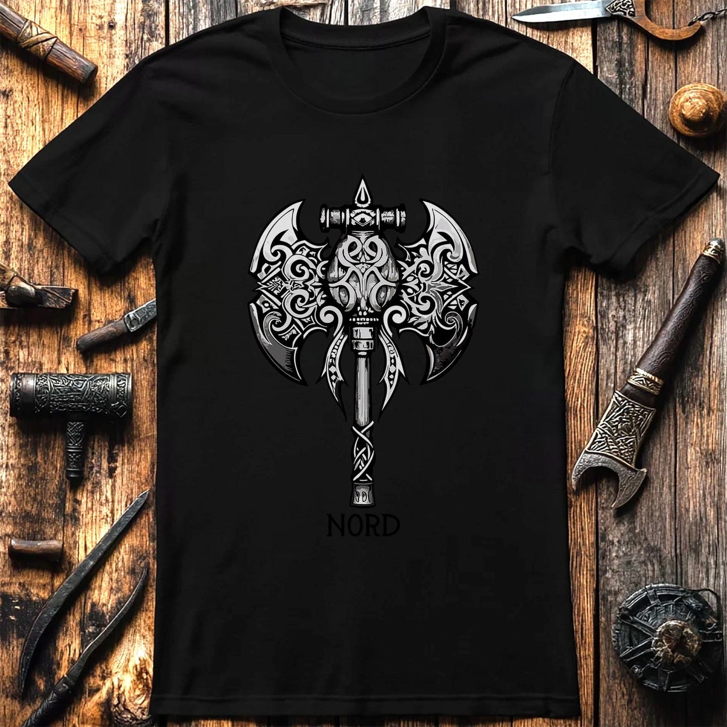 Vikings Nordic46 T-shirt Decorative axe