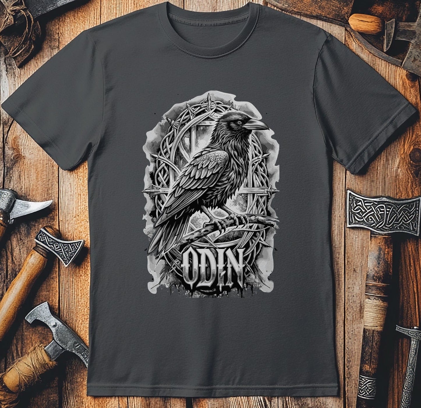 Vikings Nordic93 T-shirt  Raven Design