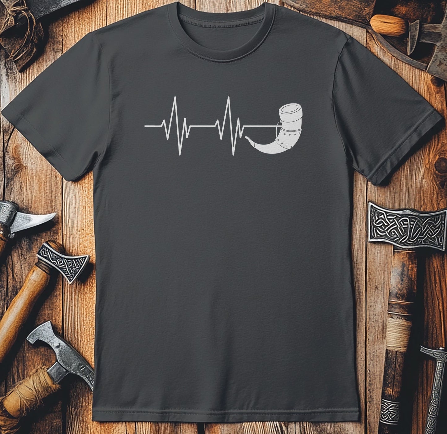 Viking Heartbeat T-Shirt Style001