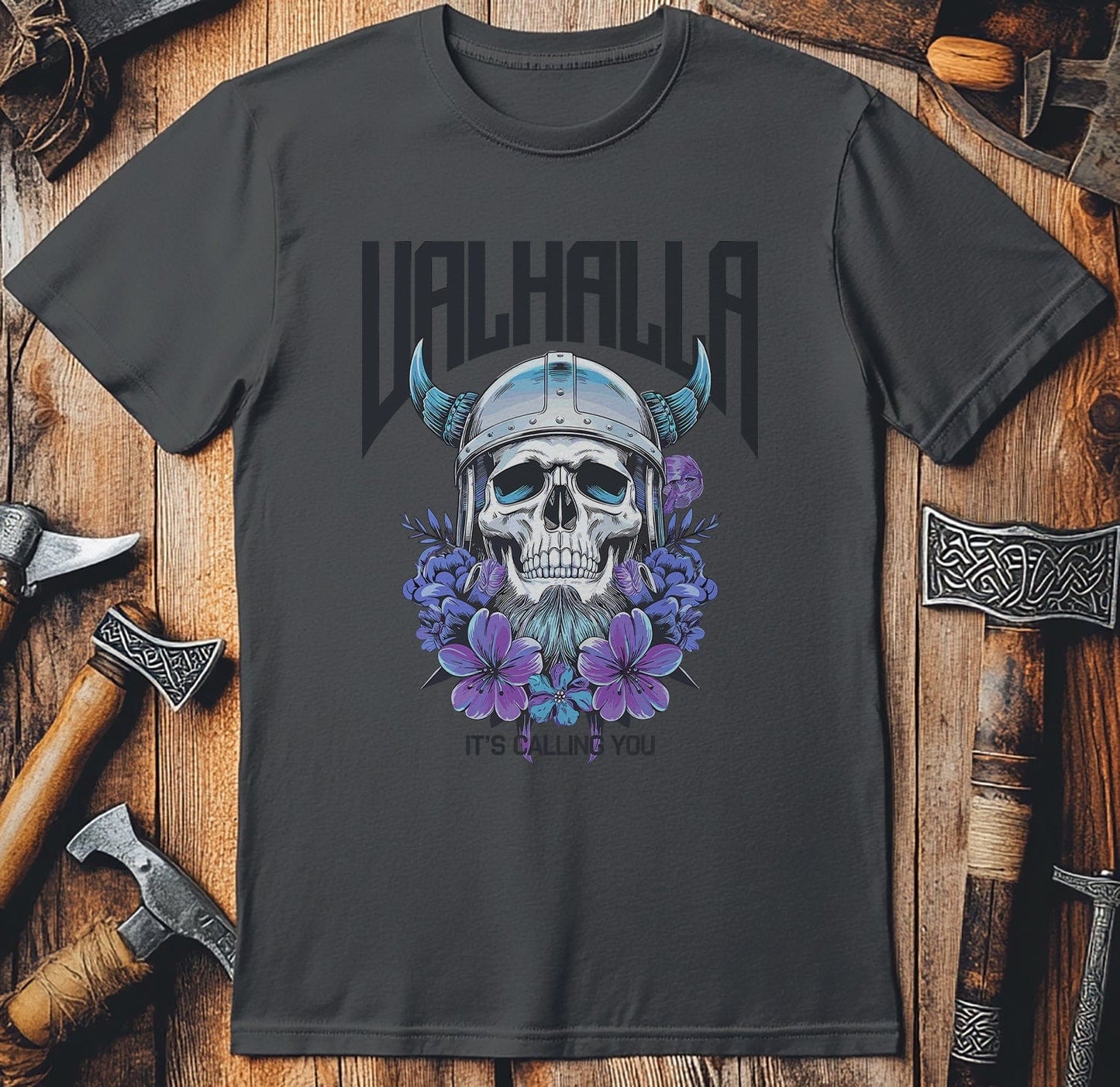 Vikings Nordic84 T-shirt Floral skull