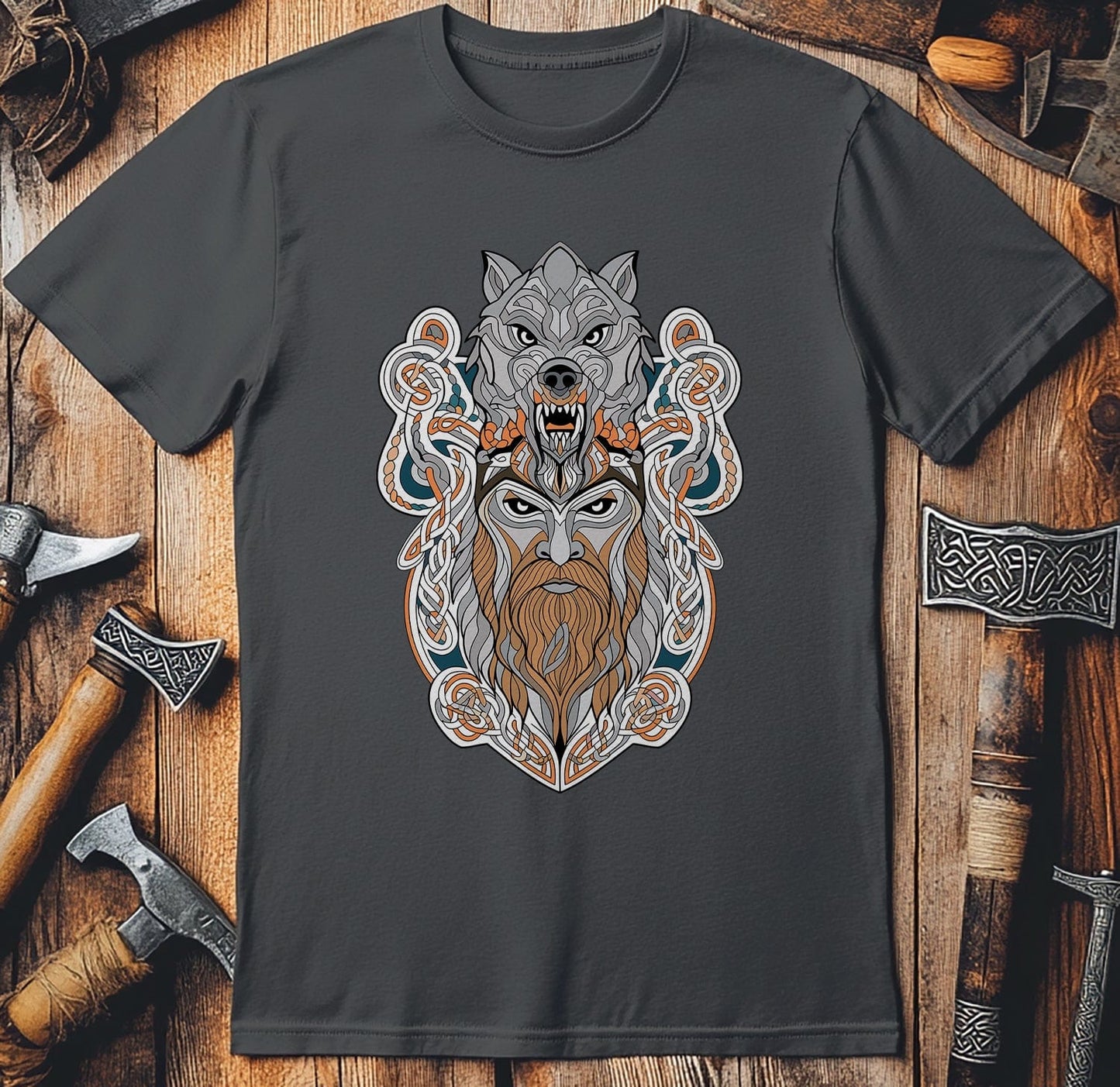 Vikings Nordic56 t-shirt Bearded head graphic