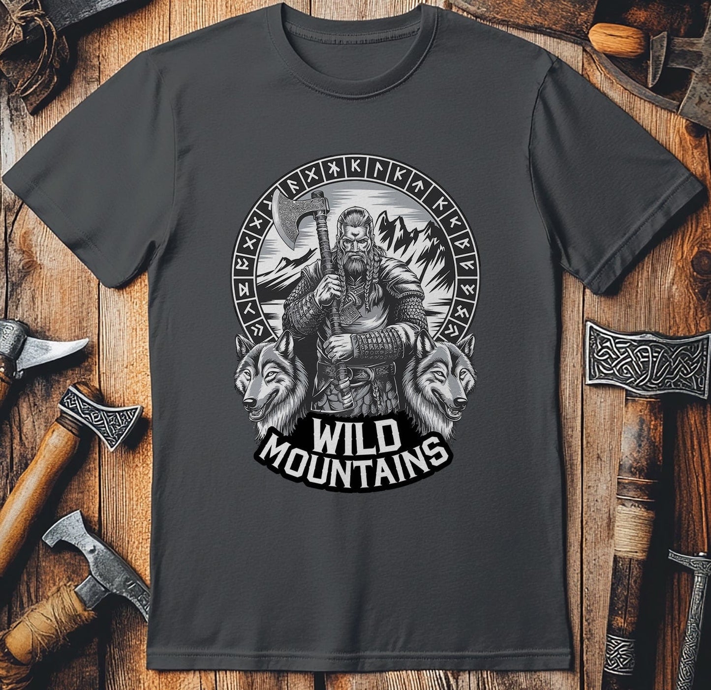 Vikings Nordic71 T-shirt Wild mountains