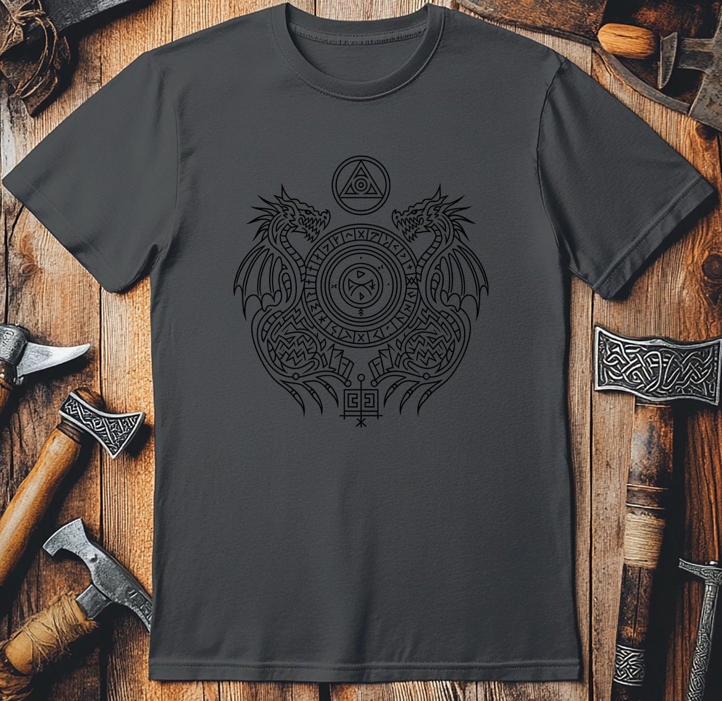 Vikings Nordic67 T-Shirt Dragon design