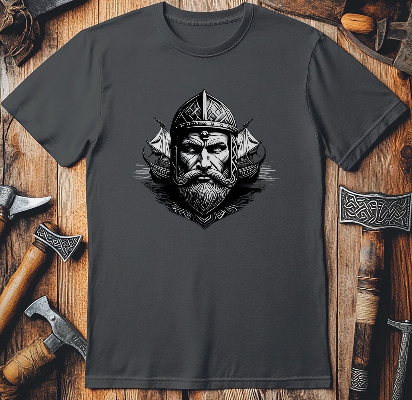 Vikings Nordic45 T-shirt Bearded viking