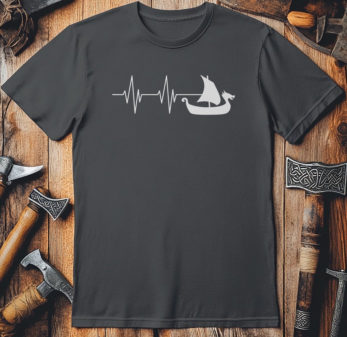 Viking Heartbeat T-Shirt Style002