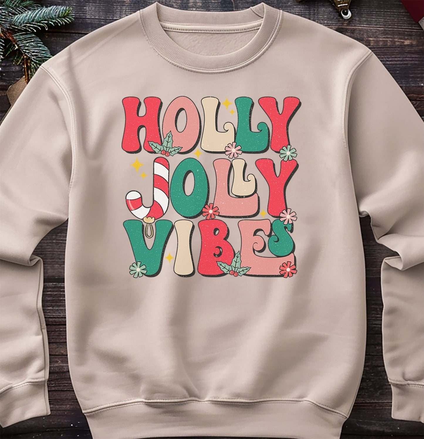 Holly-Jolly-Vibes Sweatshirt