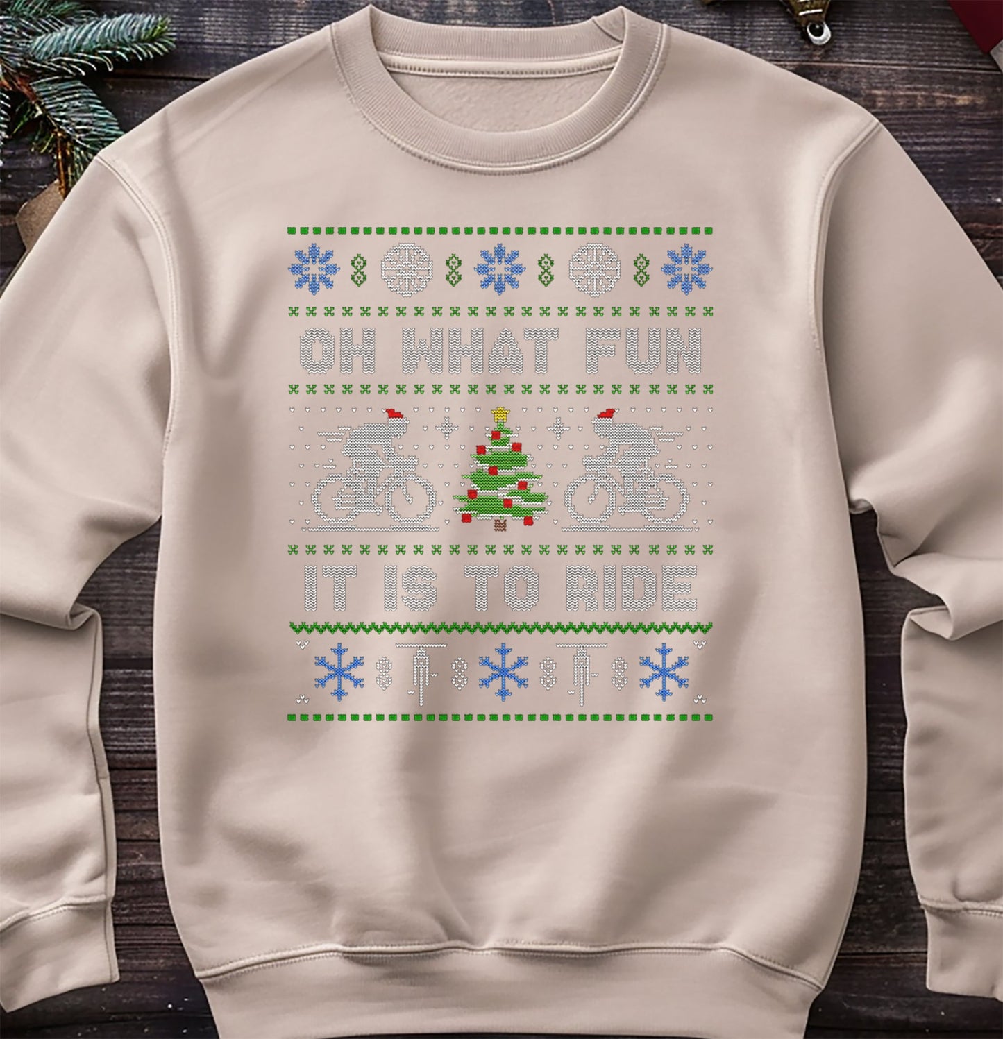 Oh What Fun Bicycle Sweatshirt
