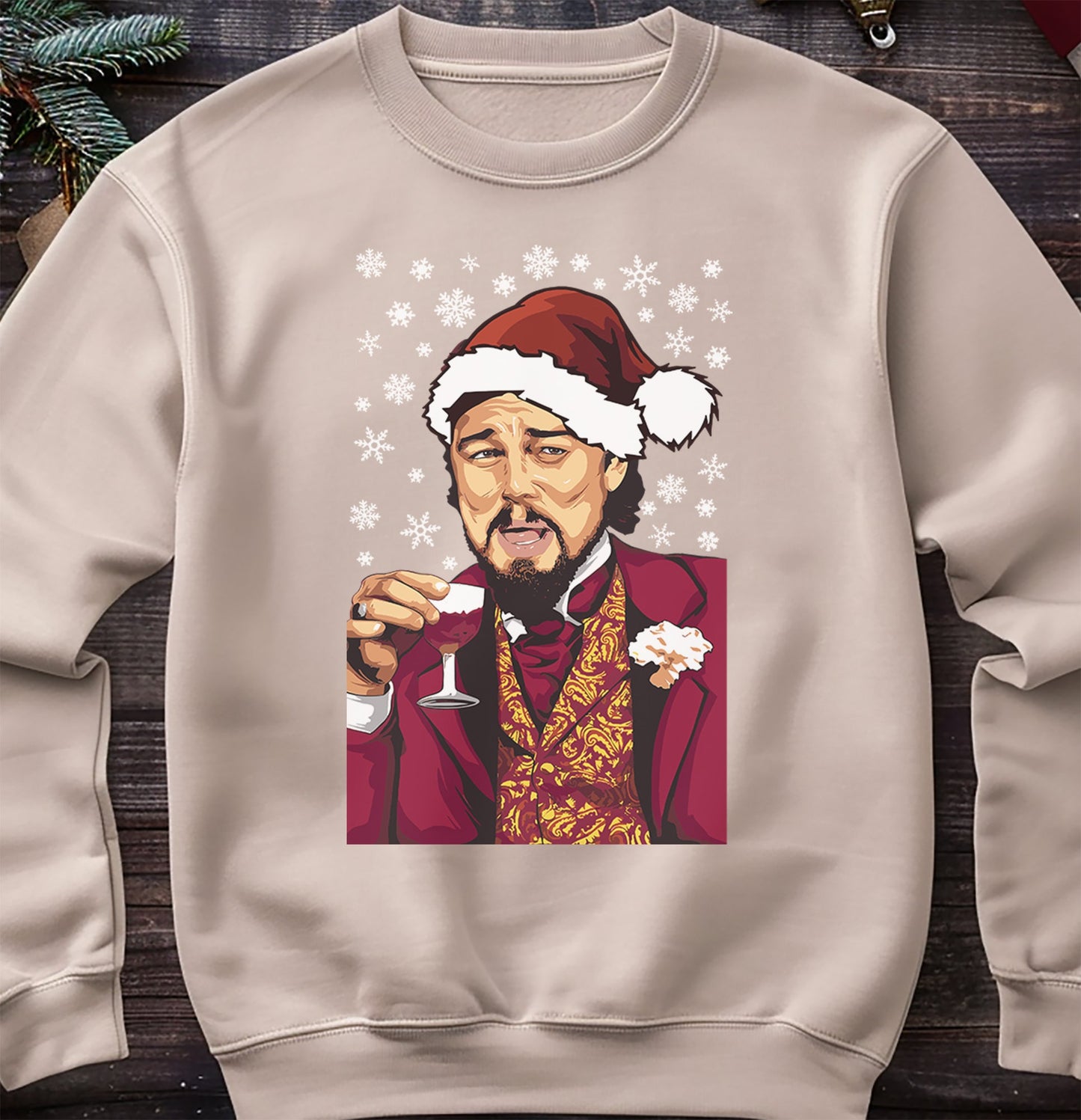Leo Meme Xmas Sweatshirt