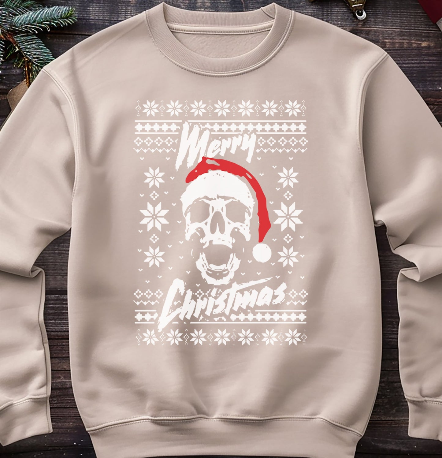 Merry Christmas Skull Sweatshirt