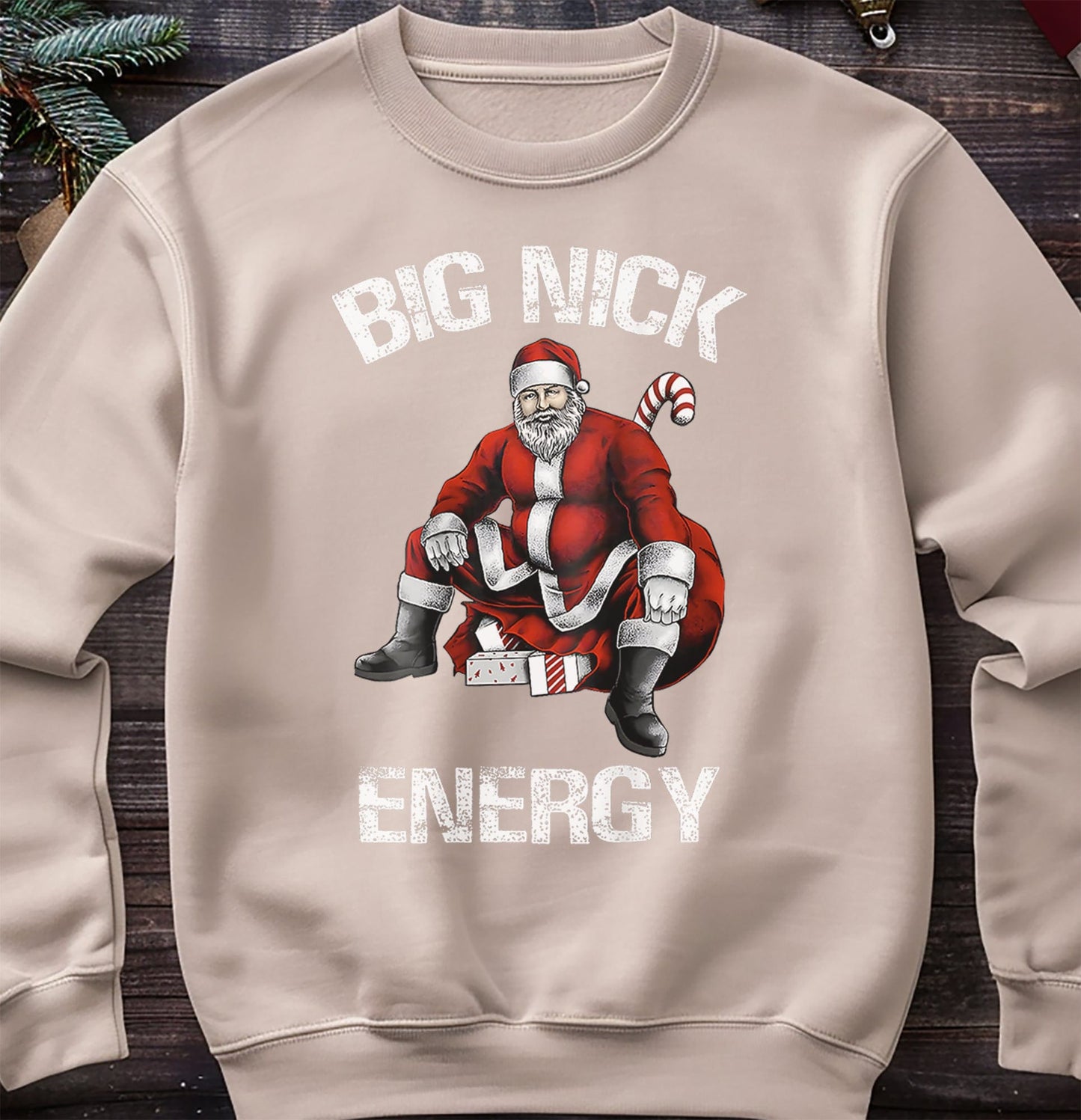 Big Nick Energy Santa Sweatshirt