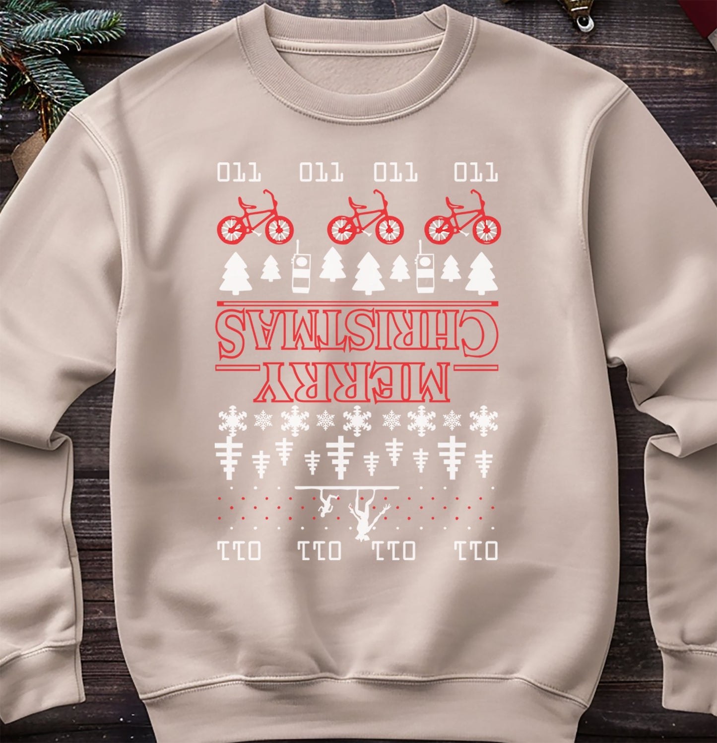 Upside-Down Merry Christmas Sweatshirt