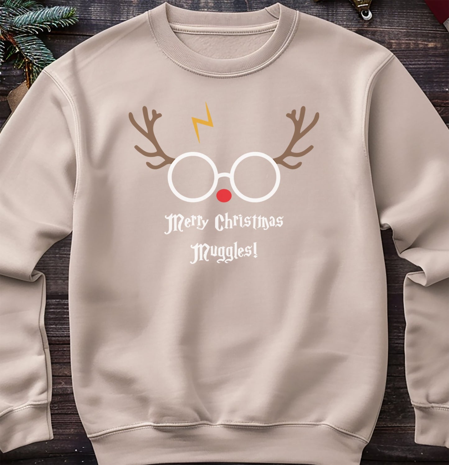 Reindeer Merry Christmas Muggle Sweatshirt