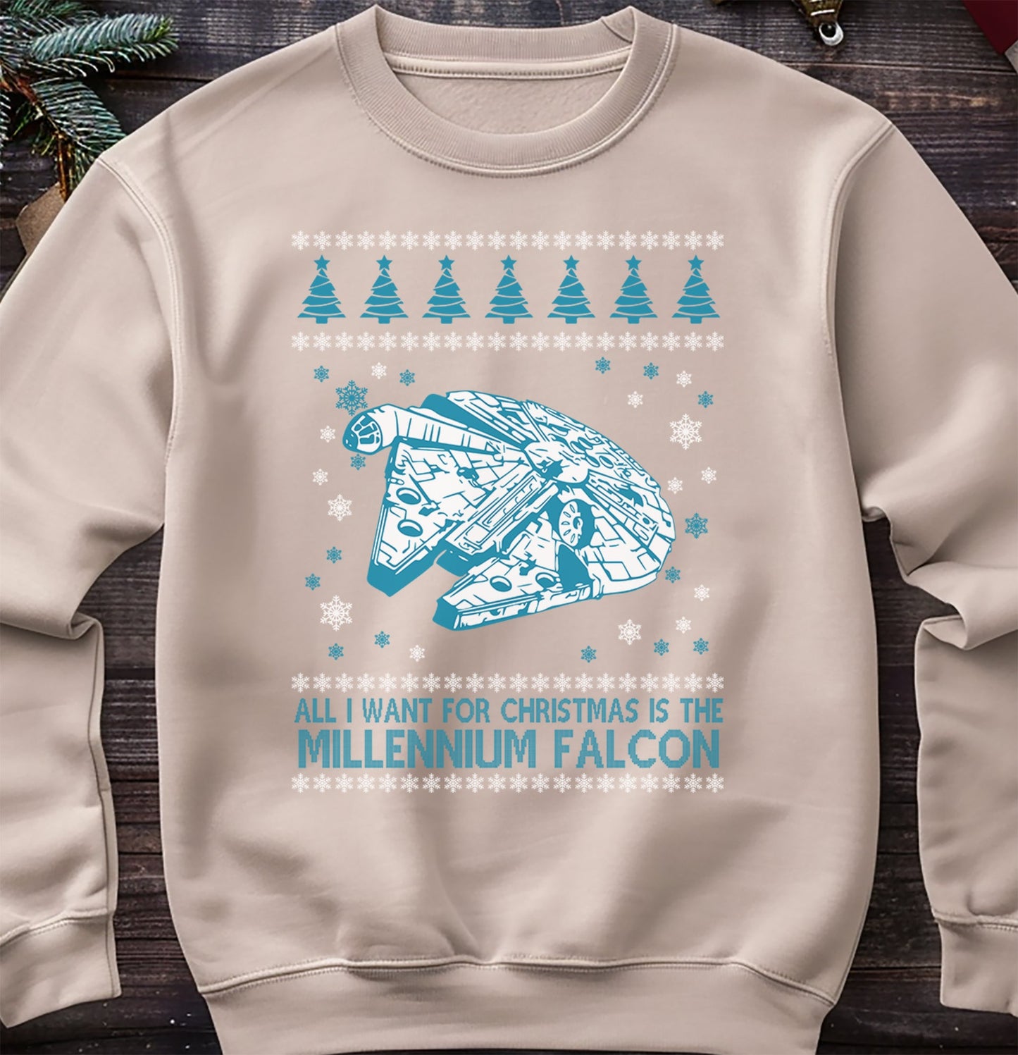 Millennium Falcon Christmas sweatshirt