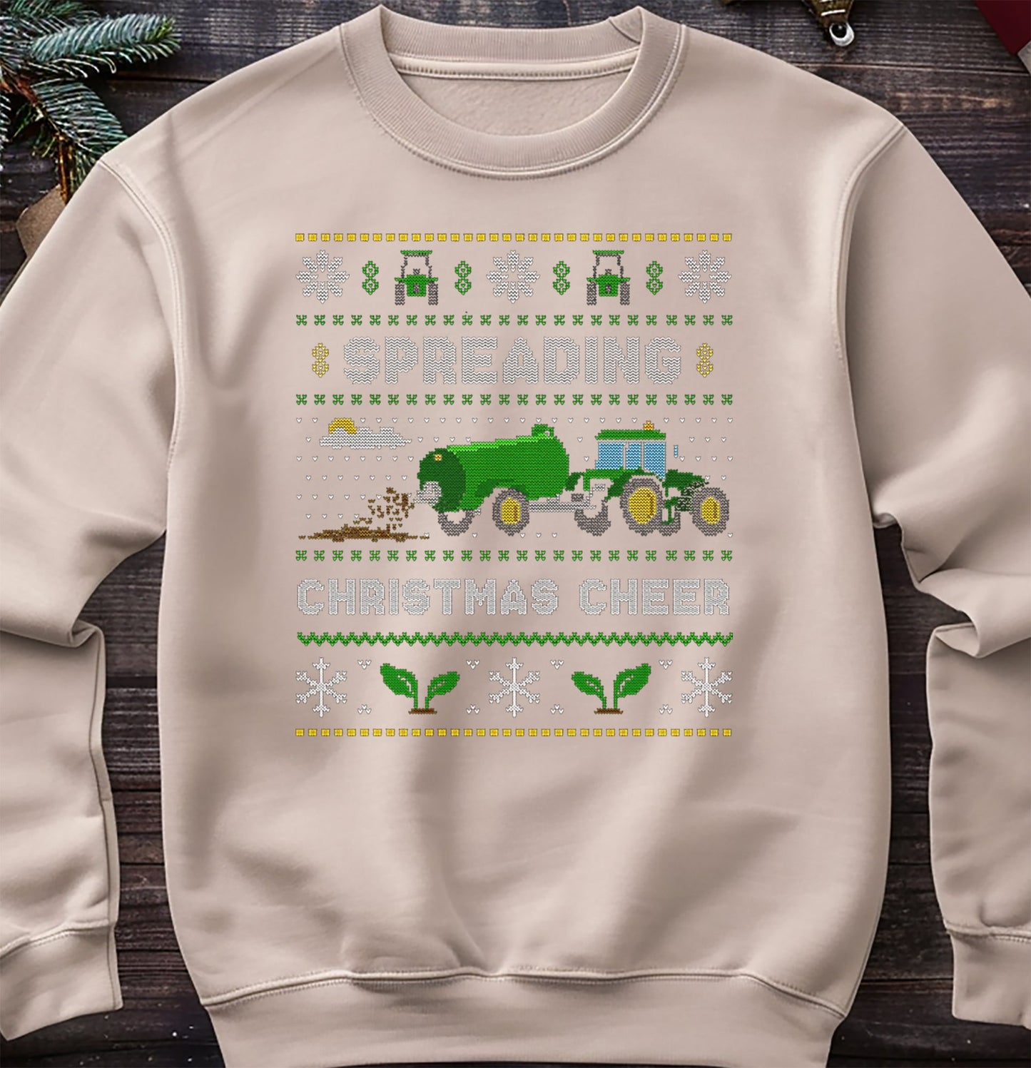 Spreading Christmas Cheer Farmer Sweatshirt