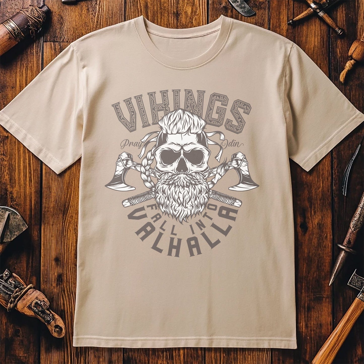 Viking Fall Into Valhalla T-shirt