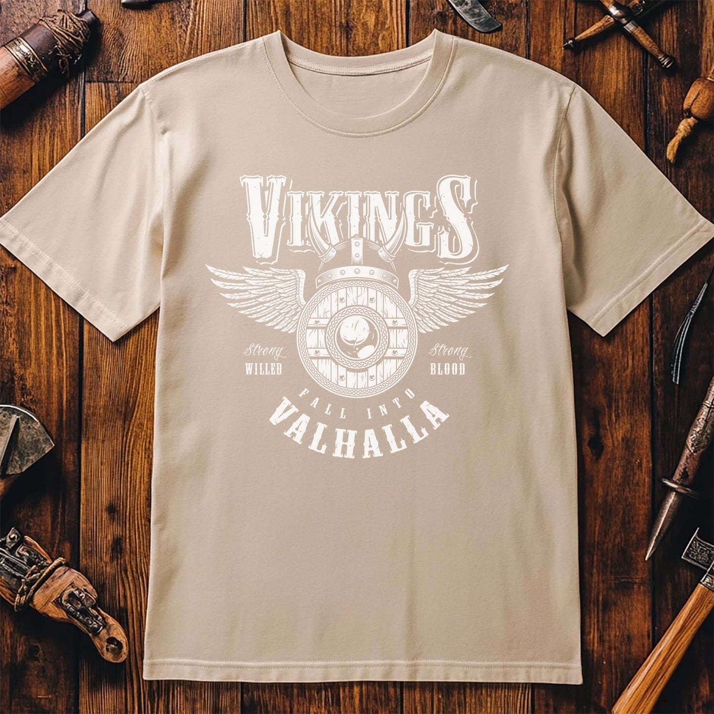 Vikings Valhalla Winged T-Shirt