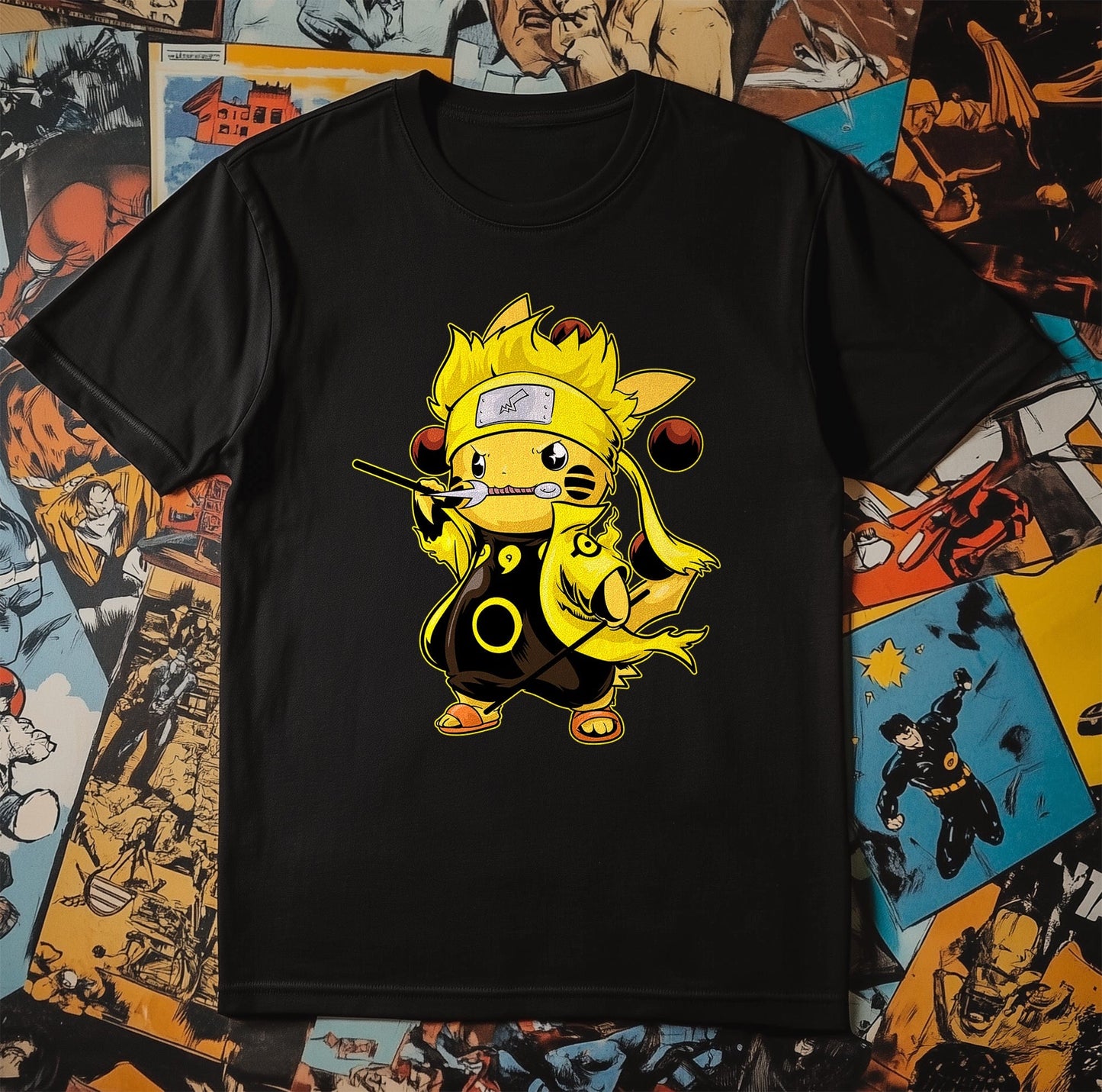 Pikachu-Naruto Mashup T-shirt