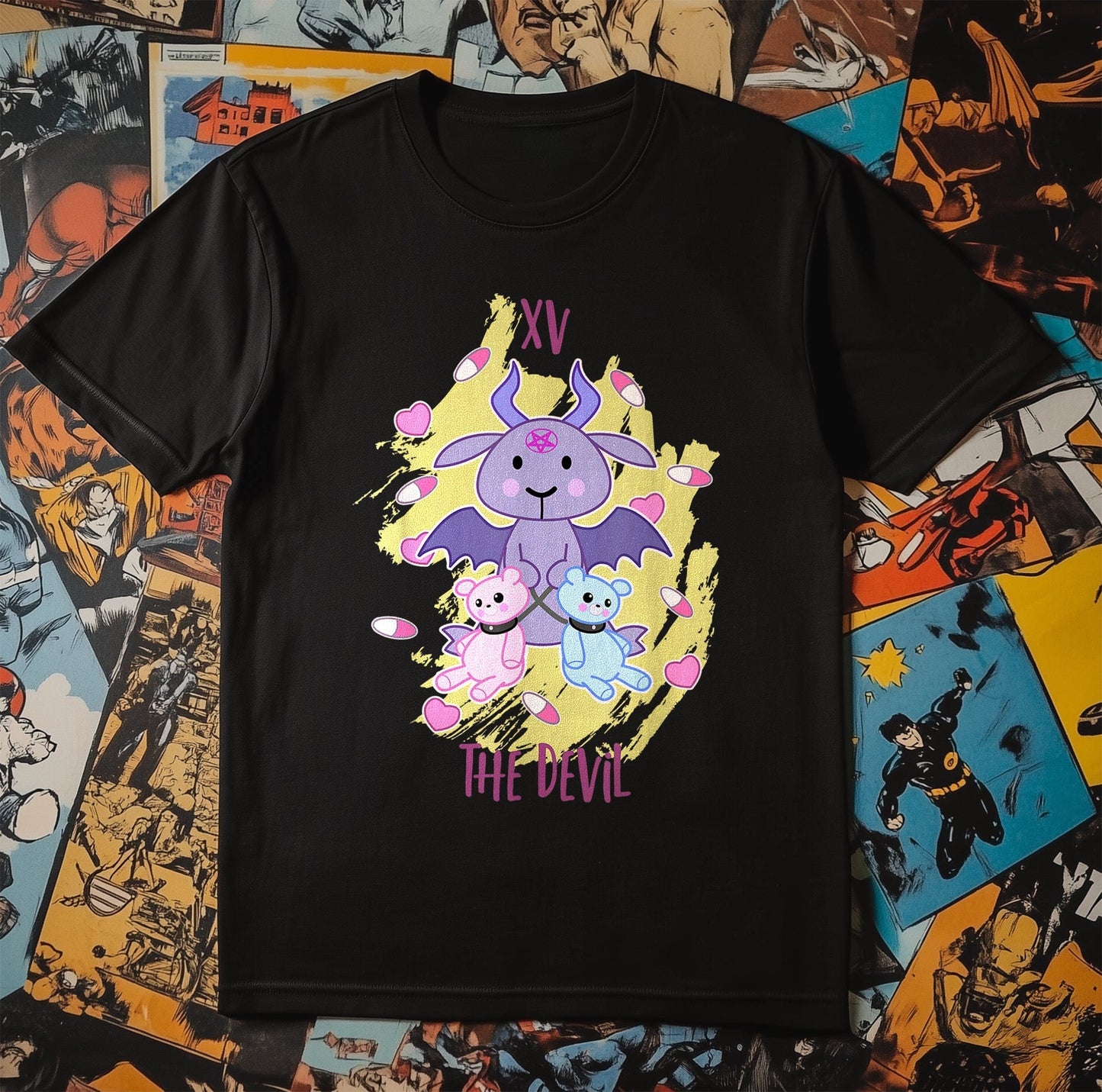Yami Kawaii Devil Tarot T-shirt