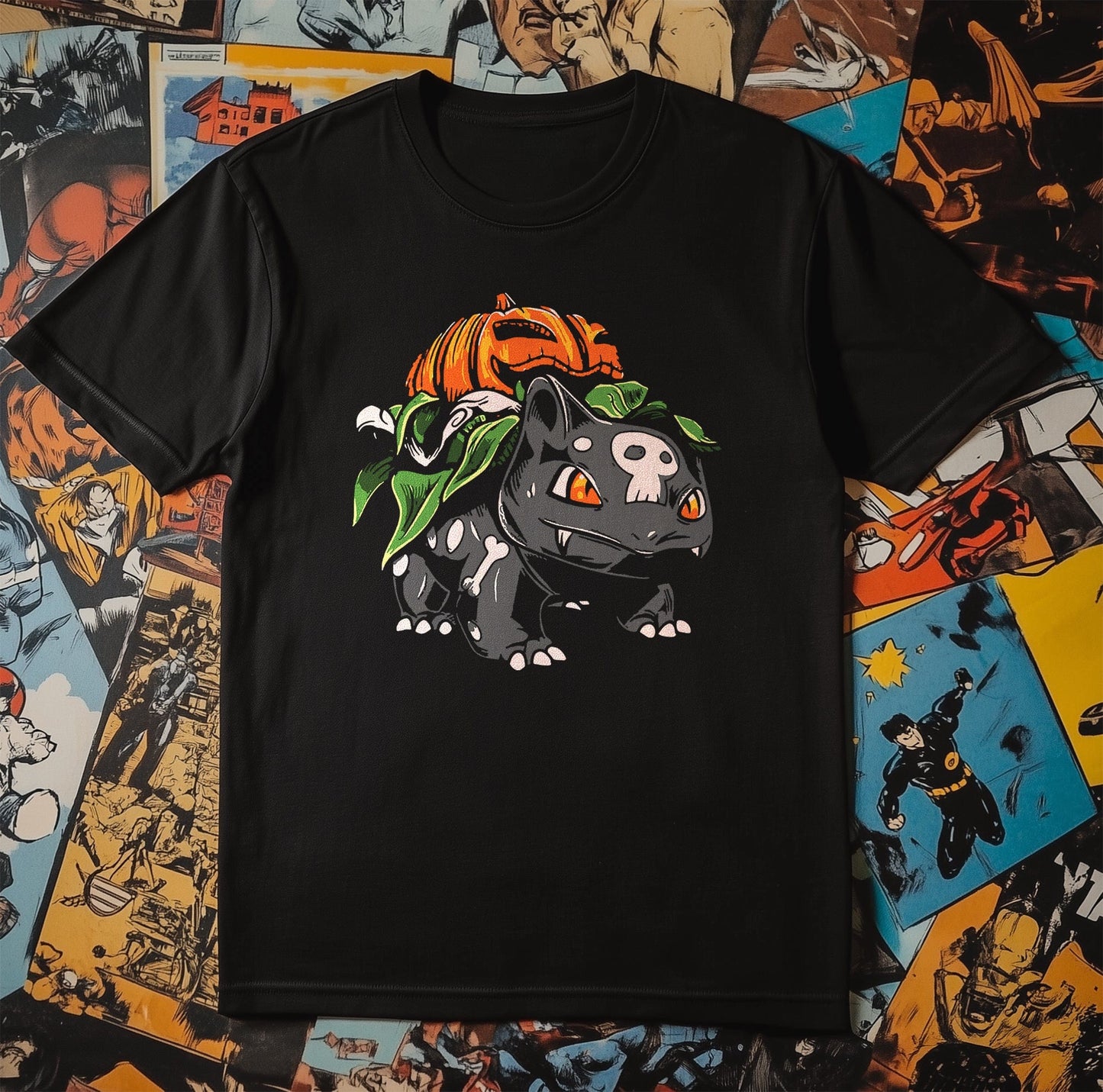 Cute Halloween Bulbasaur T-Shirt