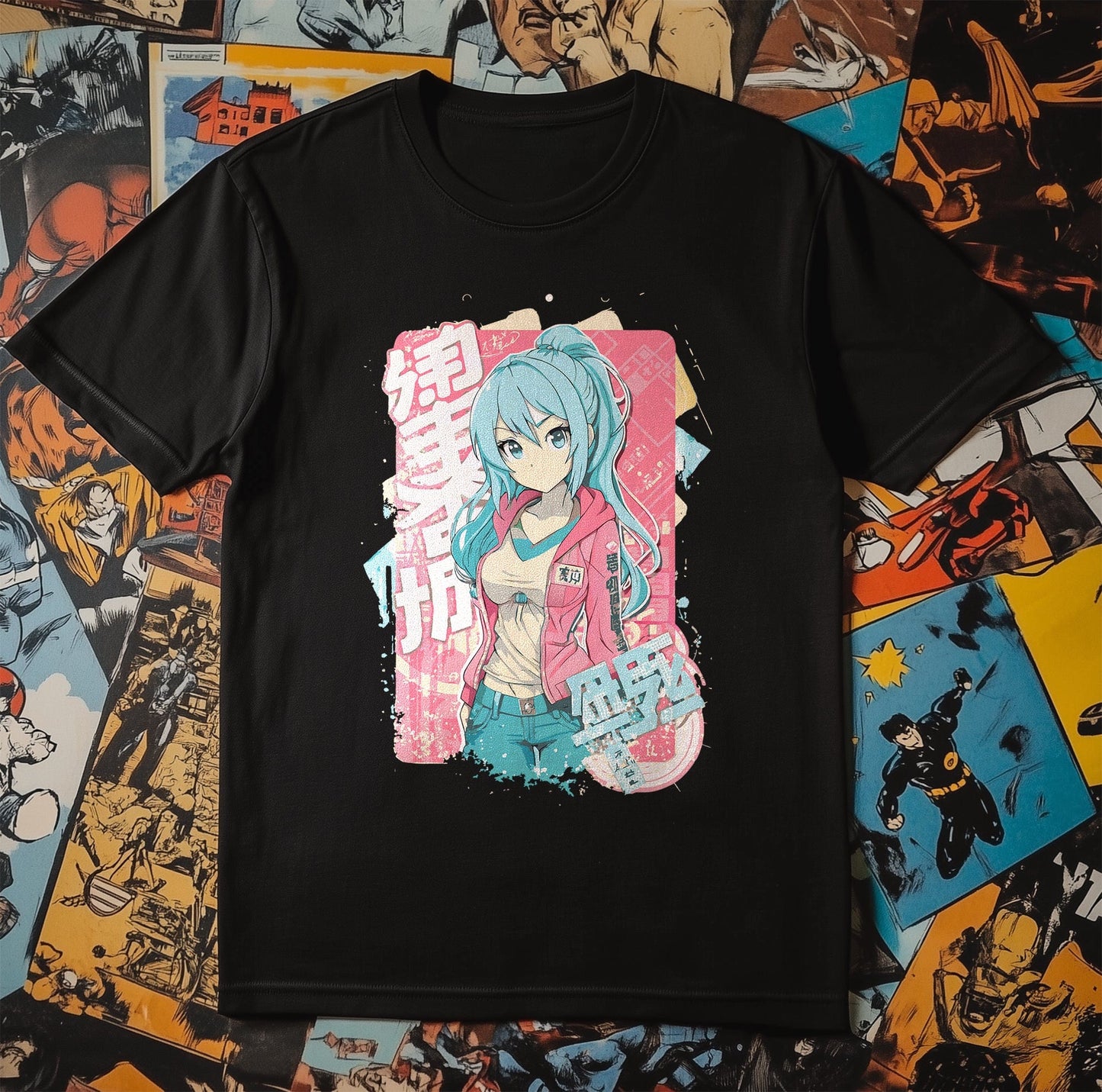 Cute Pink Jacket Girl T-Shirt