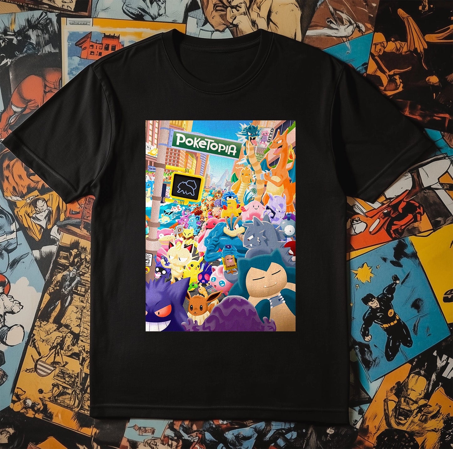 Poketopia T-Shirt Join the Cartoon