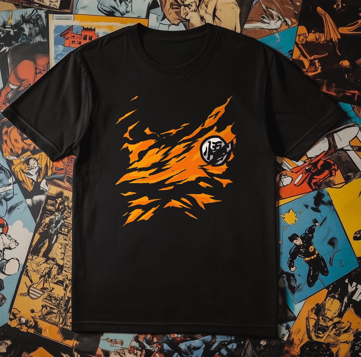 Goku Ripped Chest T-Shirt - Flex