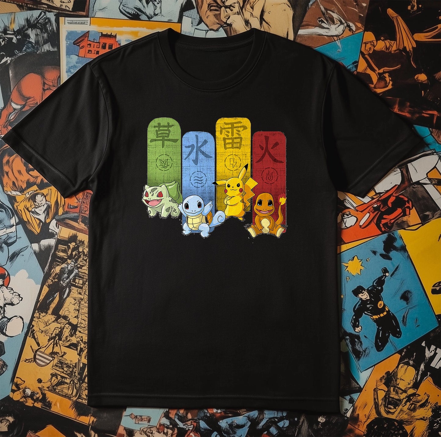 Pok√©mon-Kanji T-Shirt  Catch 'Em