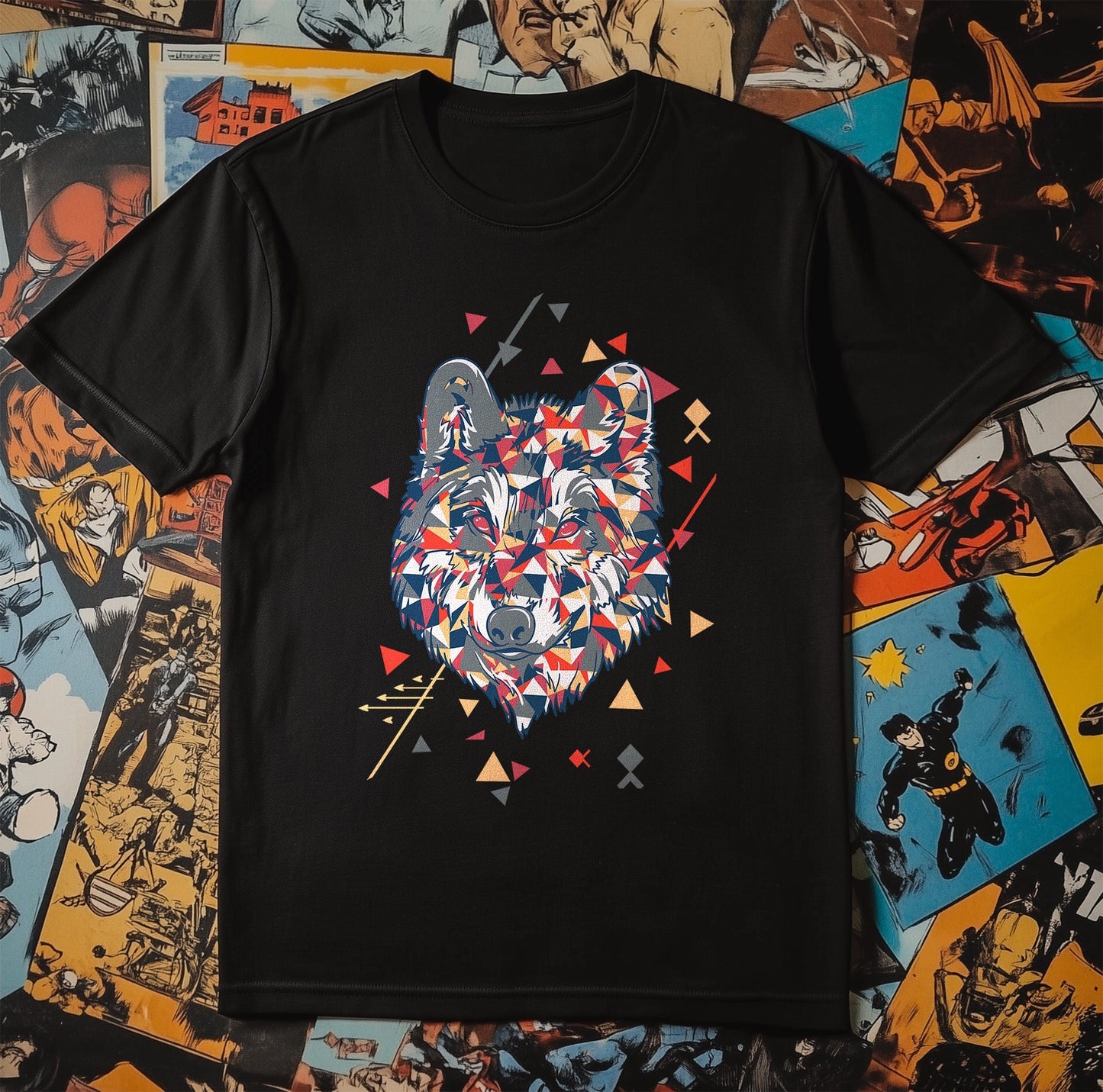Abstract Wolf T-Shirt
