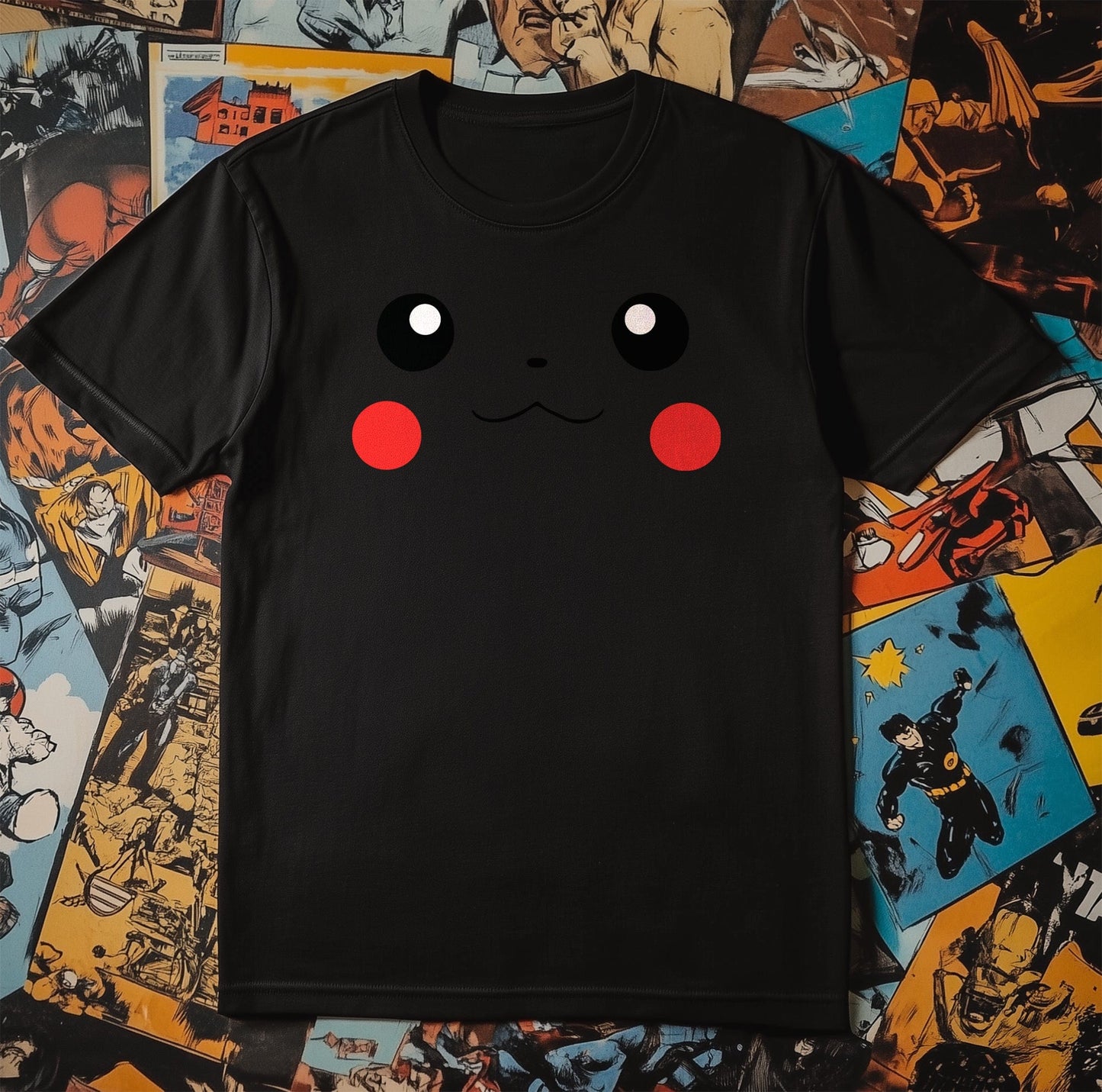 Pikachu Face t-shirt Shockingly
